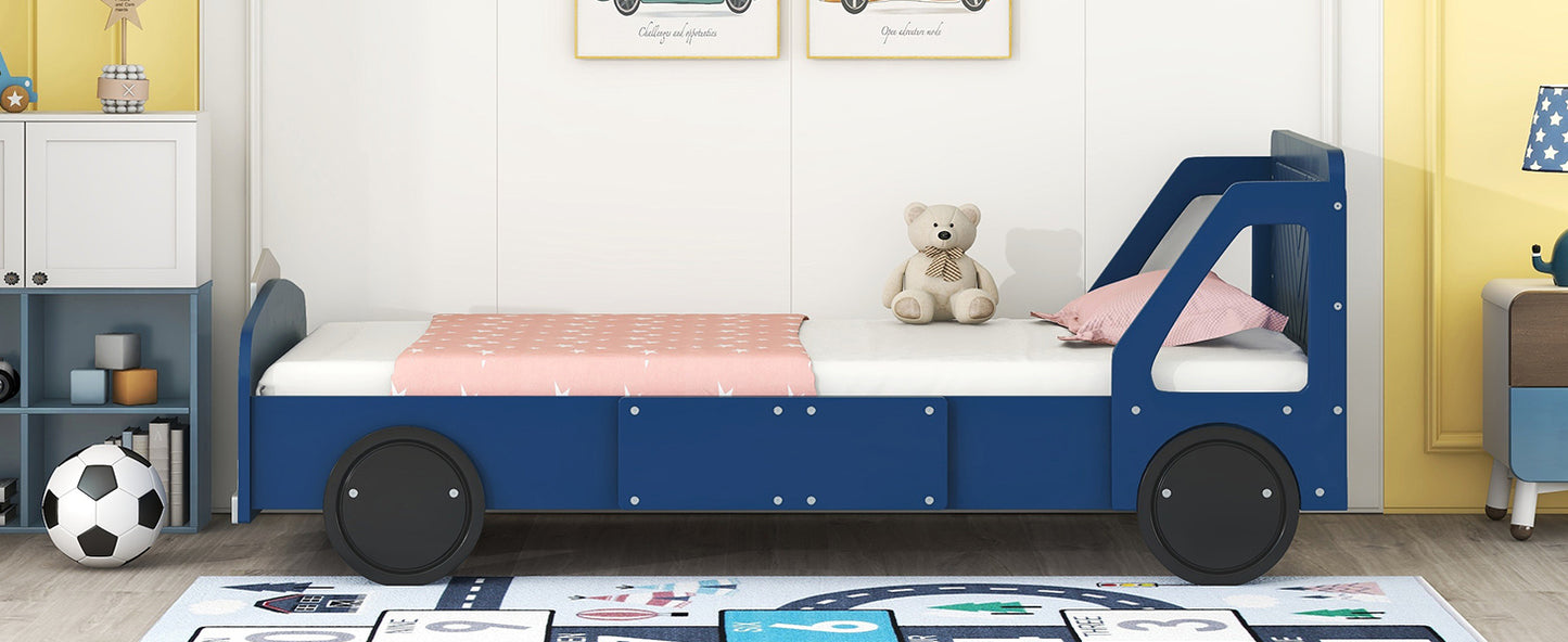 Calista Modern Velvet Car Shaped Platform Bed