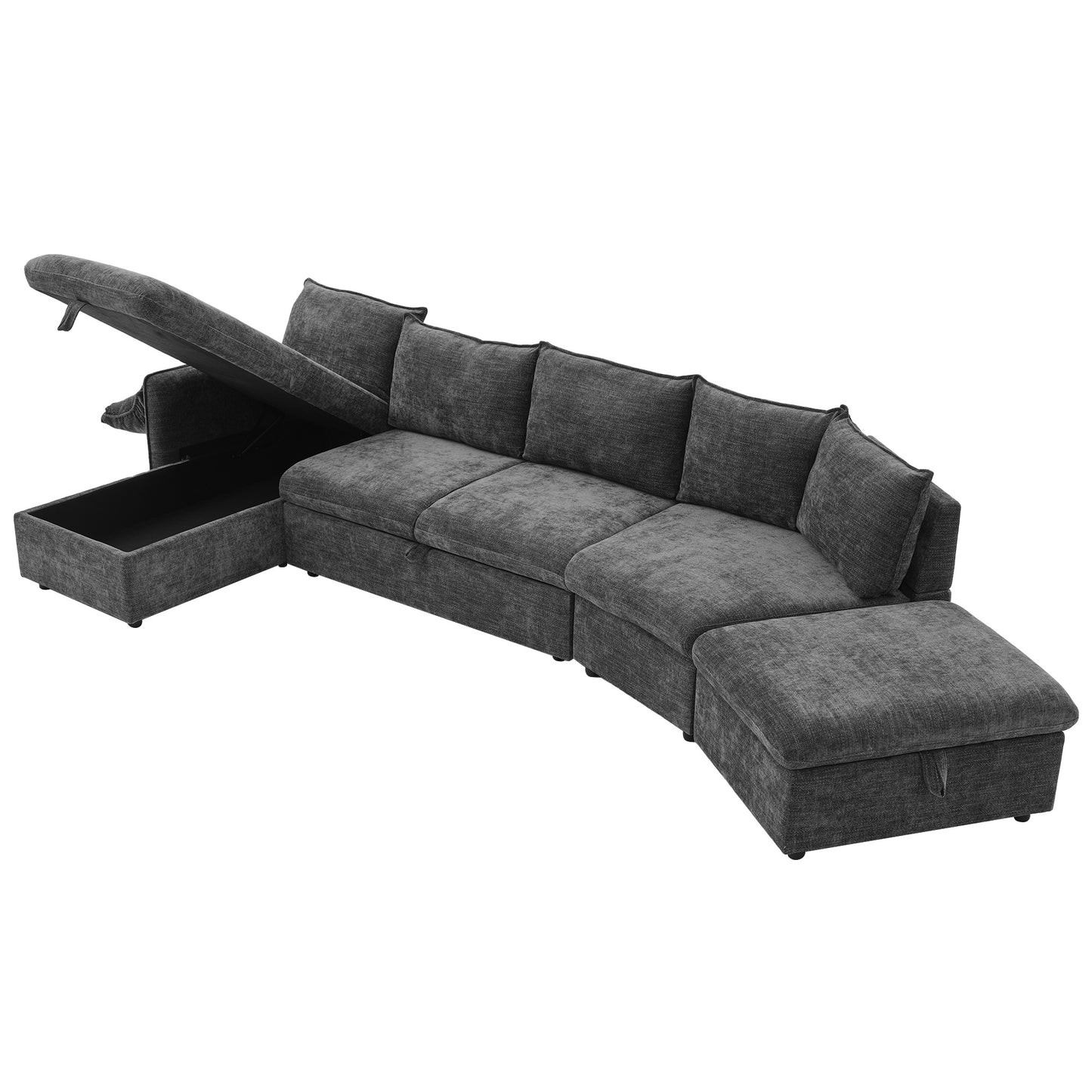 Sonoma Modern Pull-out Couch Sectional