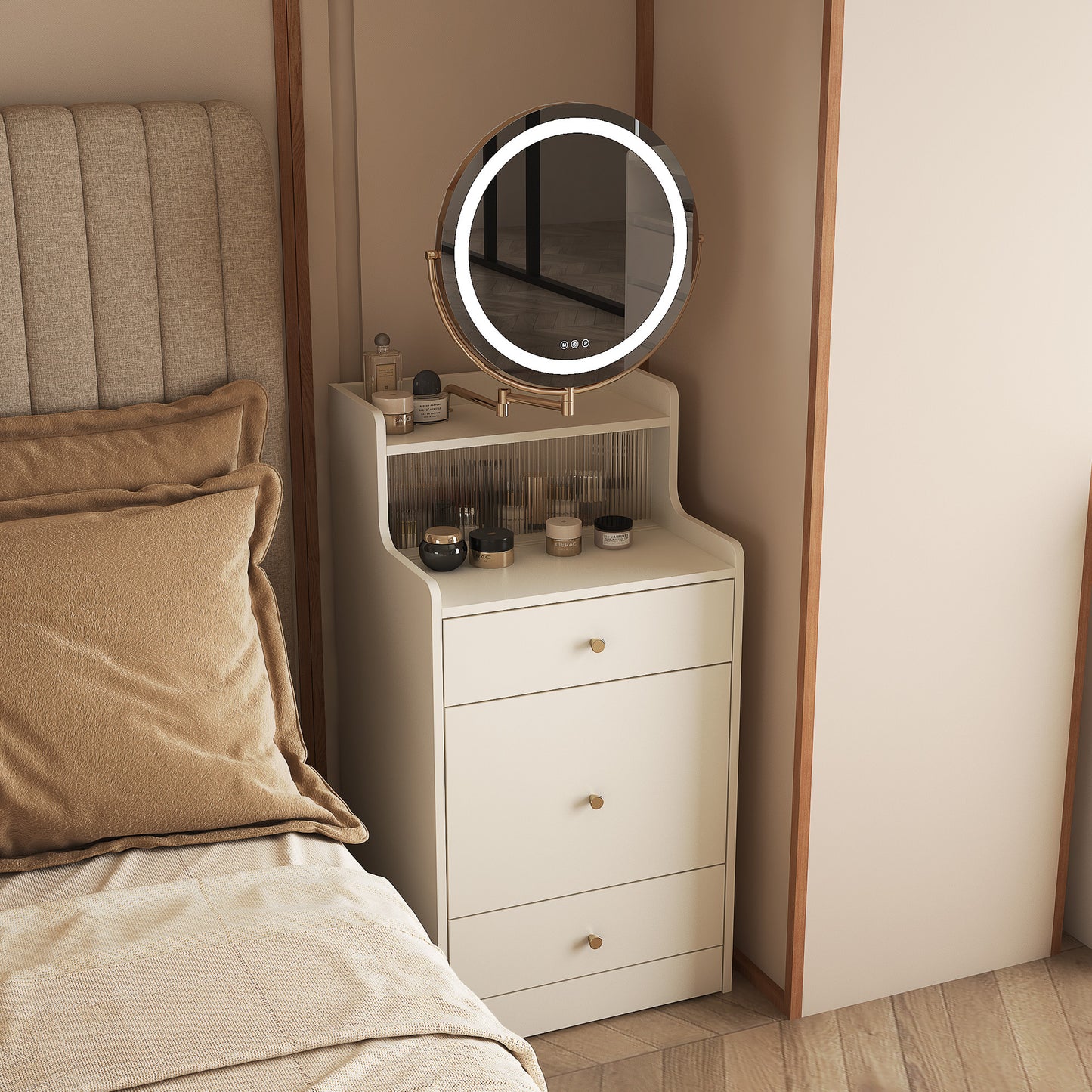 Centerville Contemporary Compact Makeup Vanity