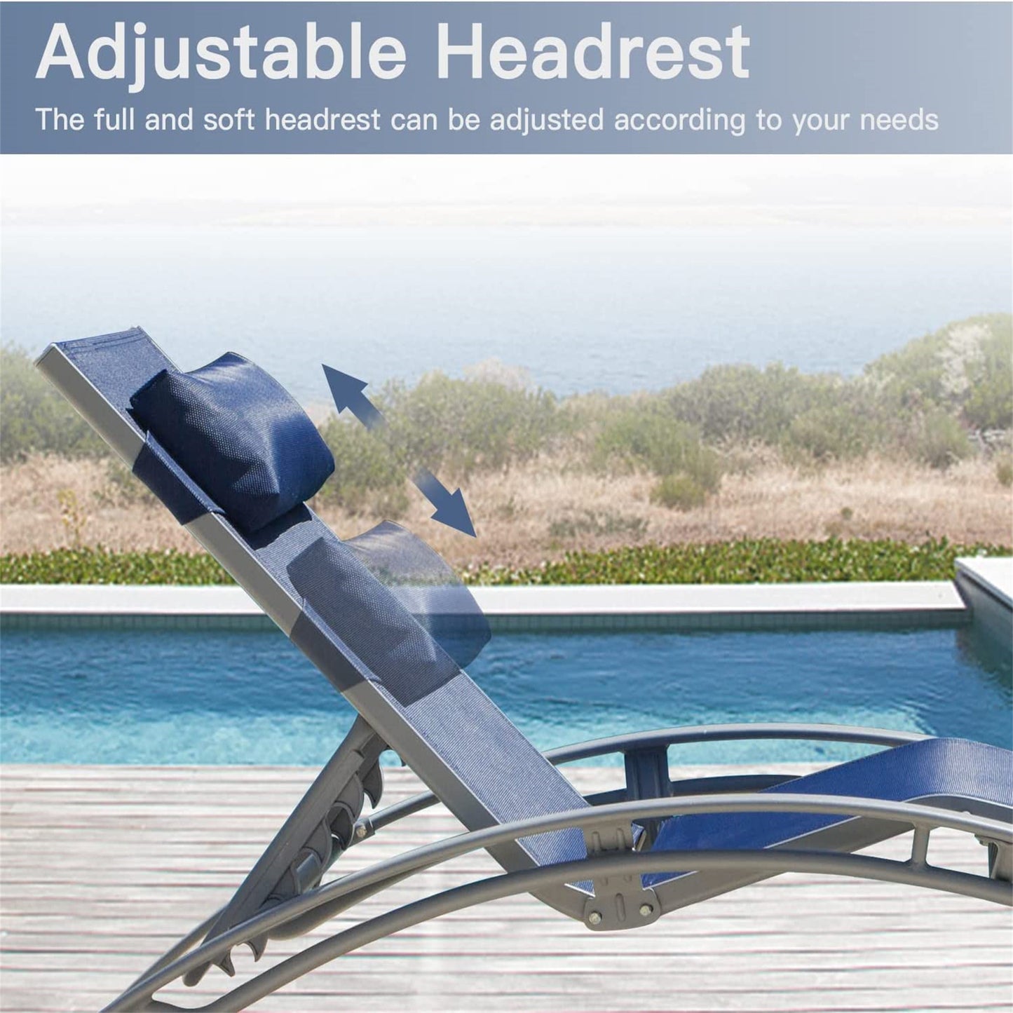 Calista Contemporary Outdoor Chaise Lounge