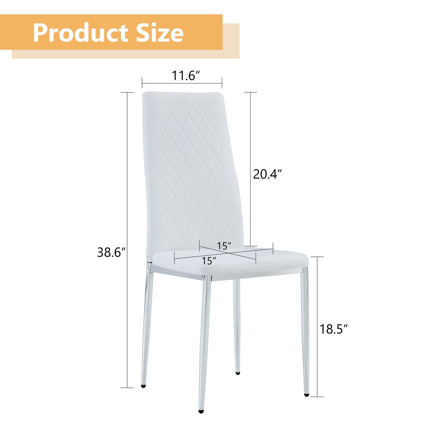 Jiron Modern Grid High-Back Chair Set