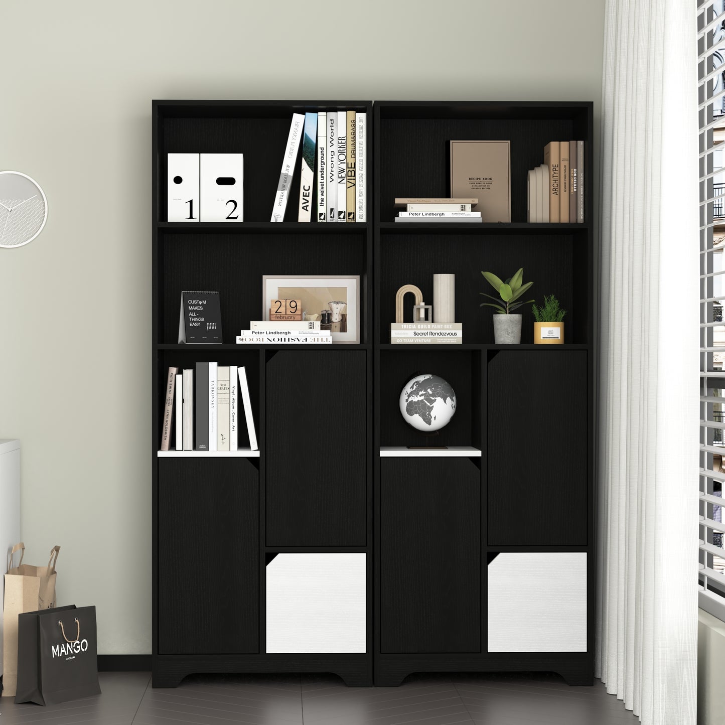 Eda Modern Open Bedroom Storage Cabinet
