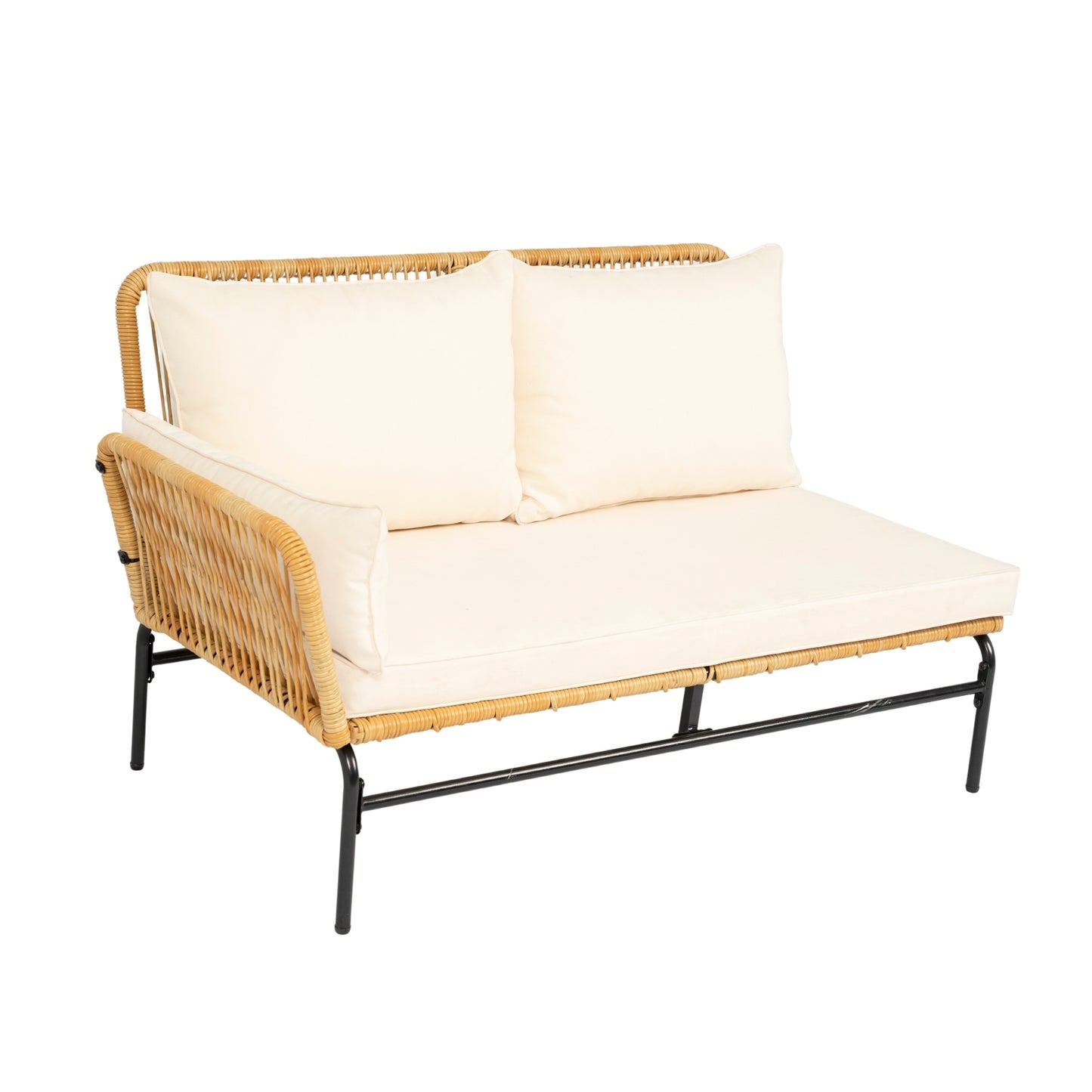 Marcel Modern Natural Wicker Patio Set