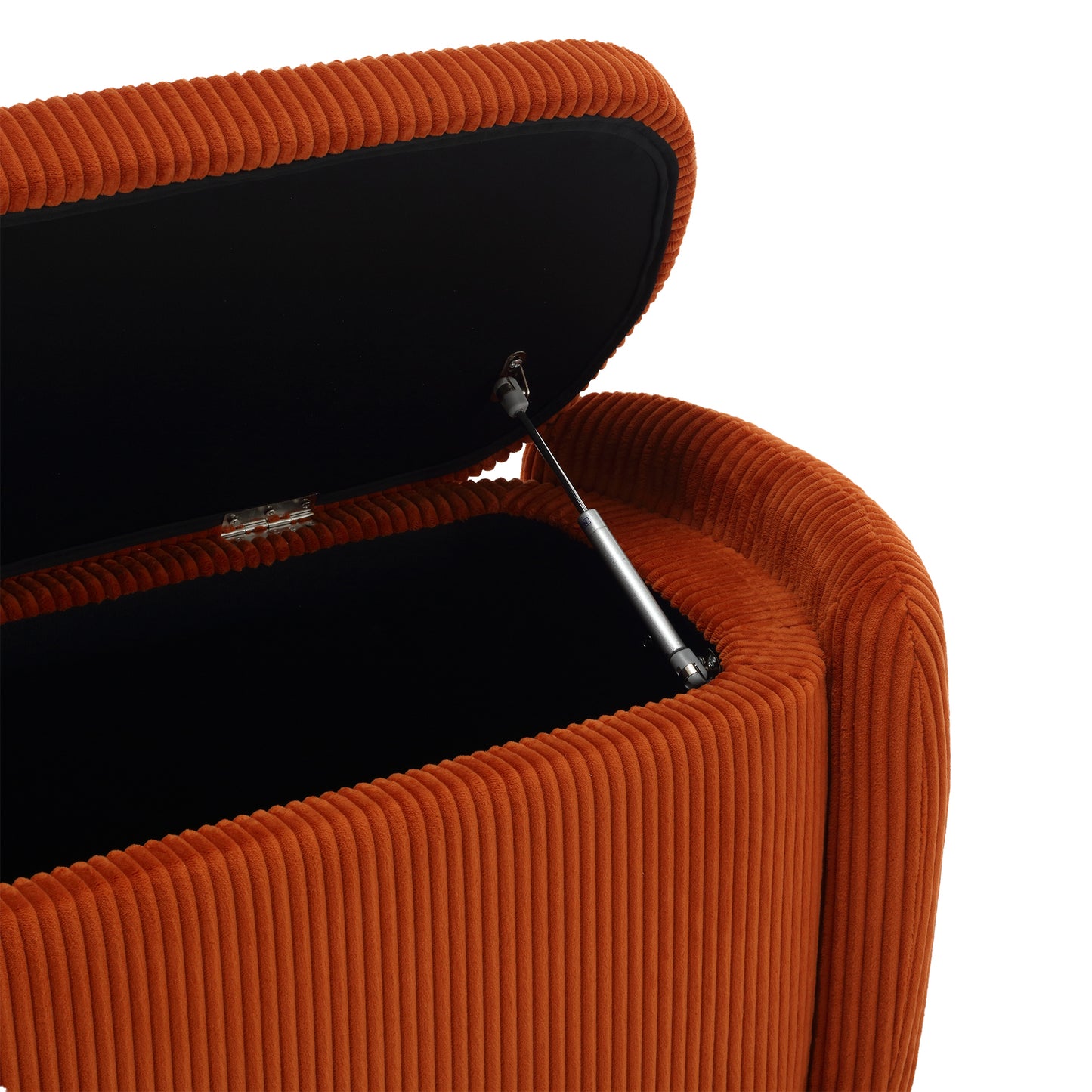 Calista Contemporary Upholstered Storage Ottoman
