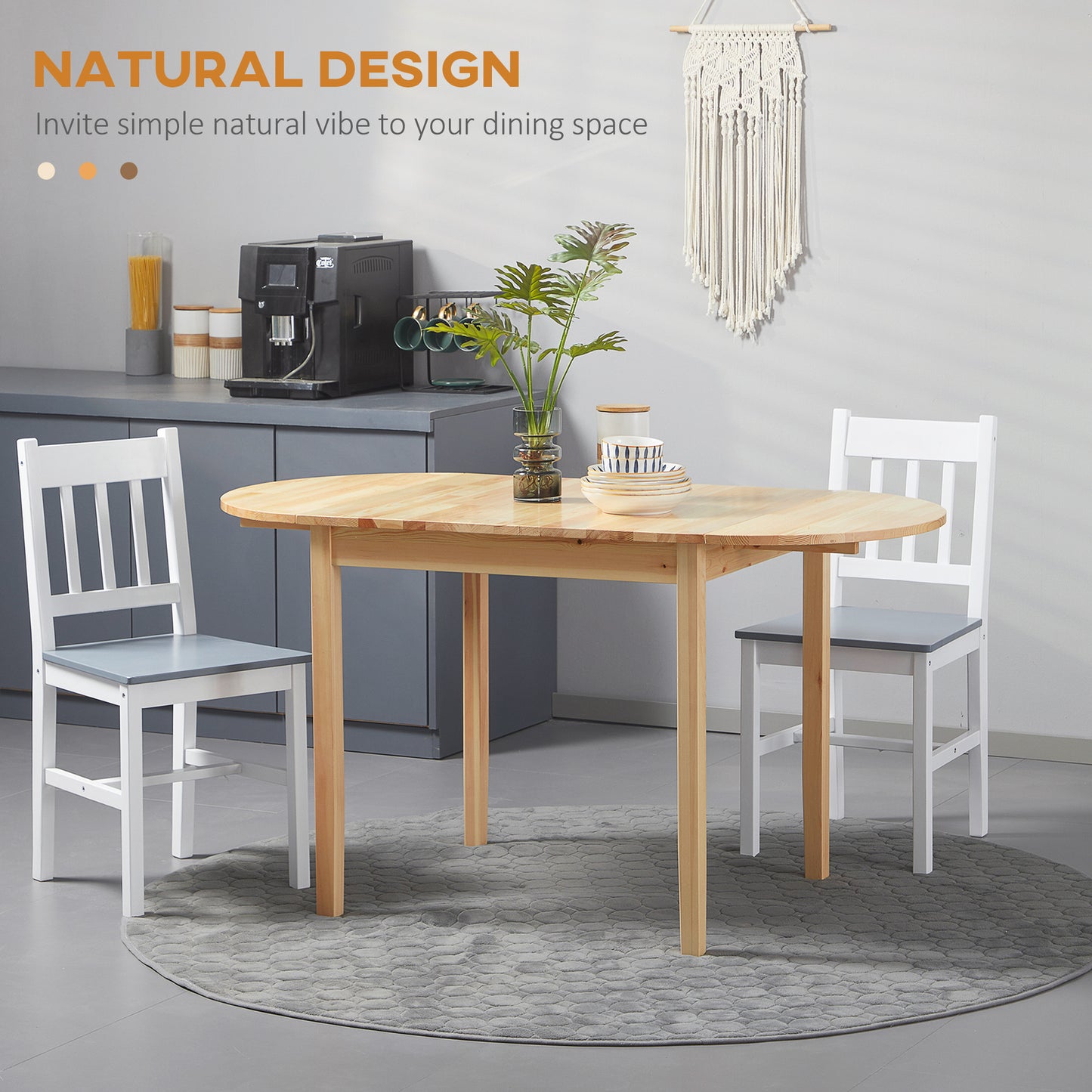 Calista Craftsman Natural Solid Drop Table