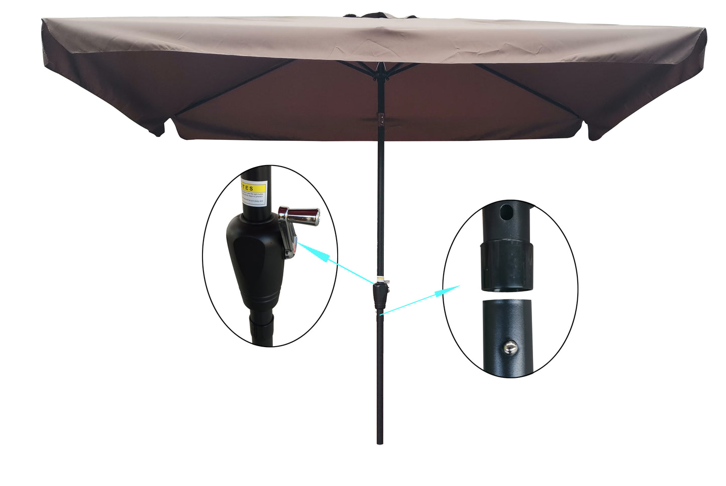 Justo Modern Garden Market Patio Umbrella