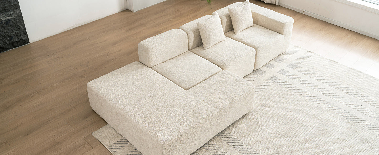 Luz Contemporary Sectional Sofa Set