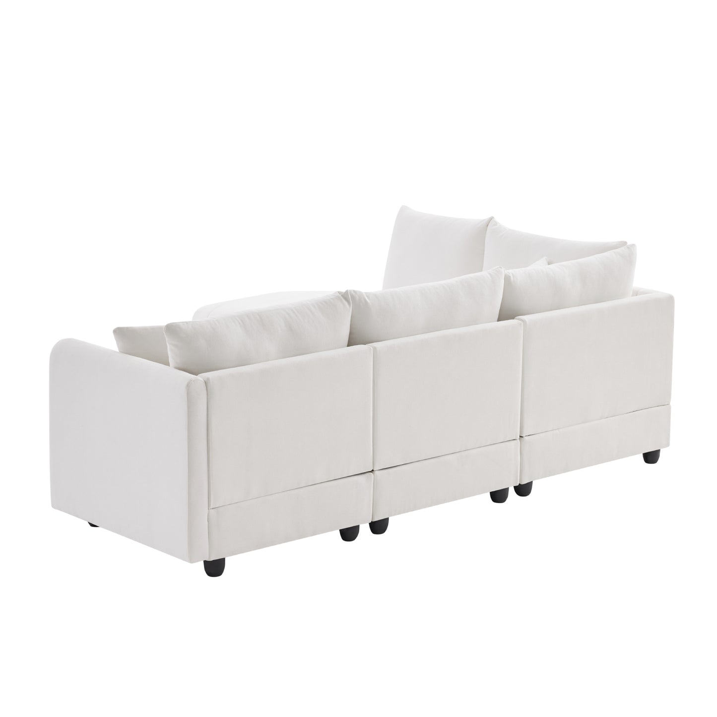 Amity Modern Modern Stripe Sectional Sofa