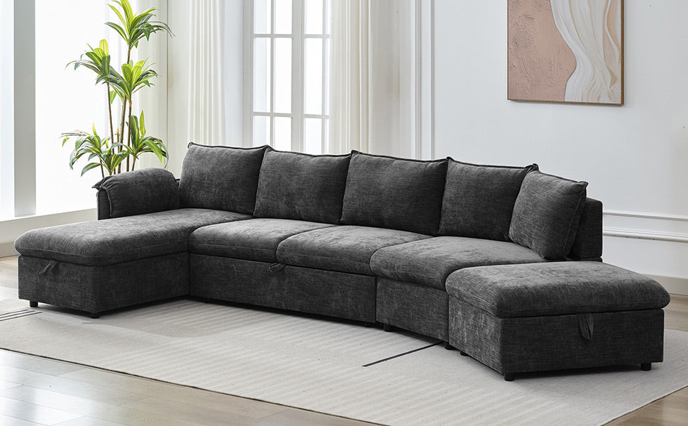 Sonoma Modern Pull-out Couch Sectional