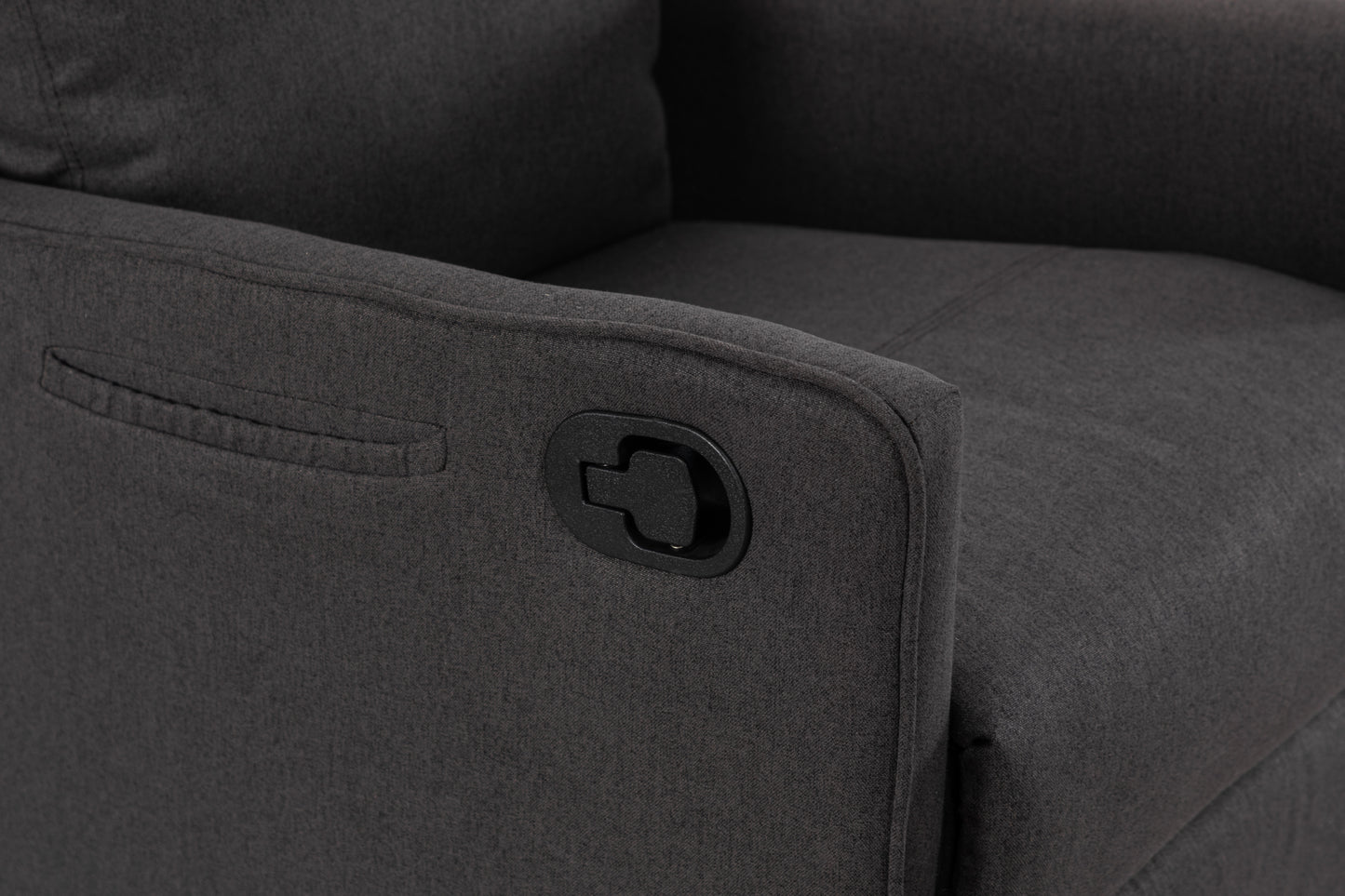 Amity Modern Cotton Linen Rocking Chair