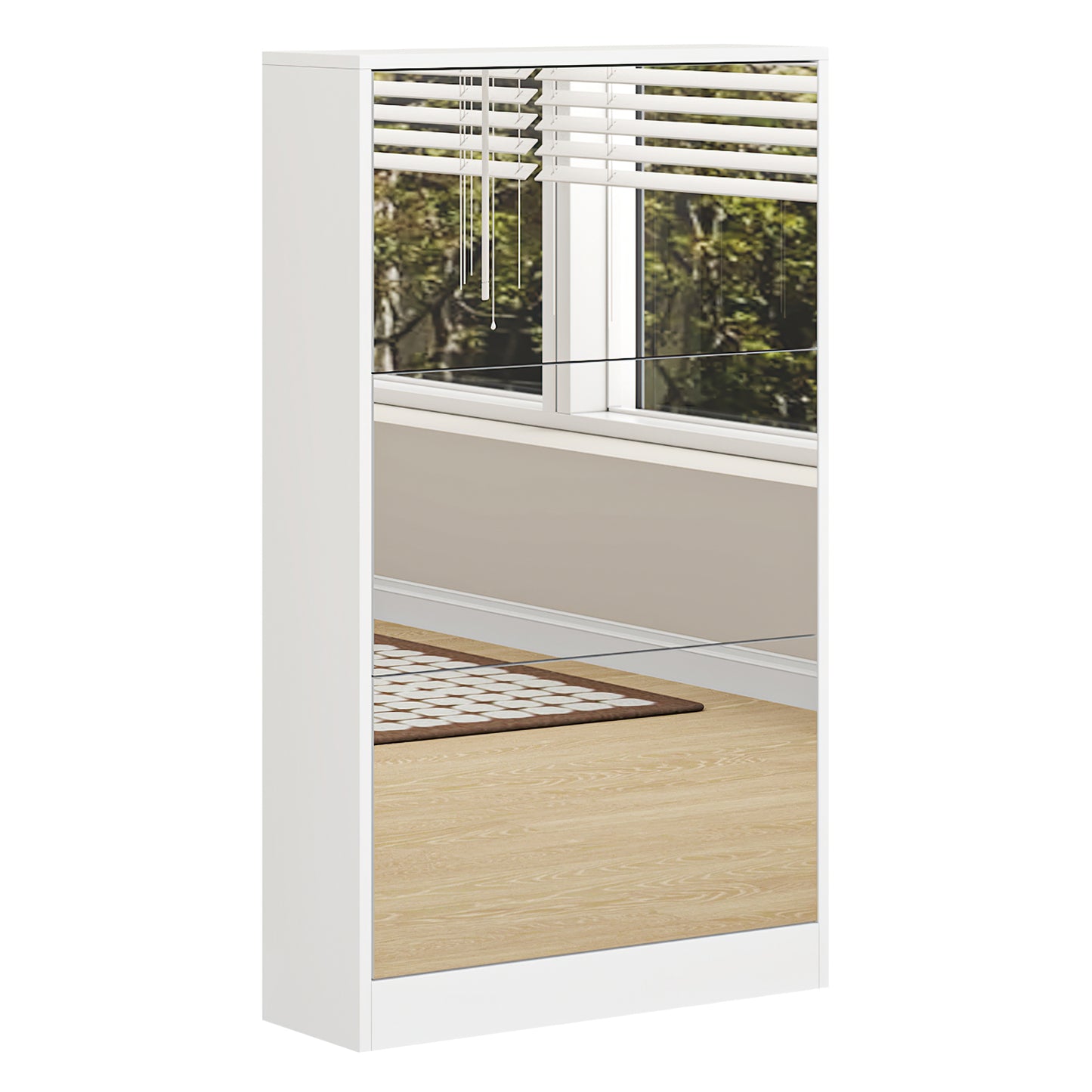 Somerset Modern Shoe Cabinet Organizer