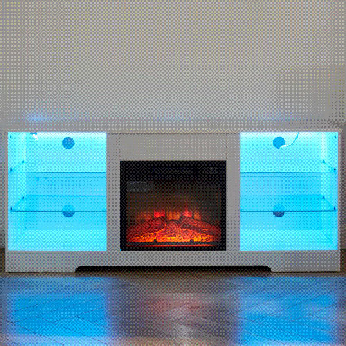 Marcel Modern LED Fireplace TV Stand