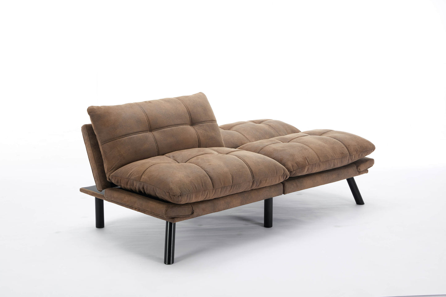 Kingsly Modern Leather Convertible Sofa Bed