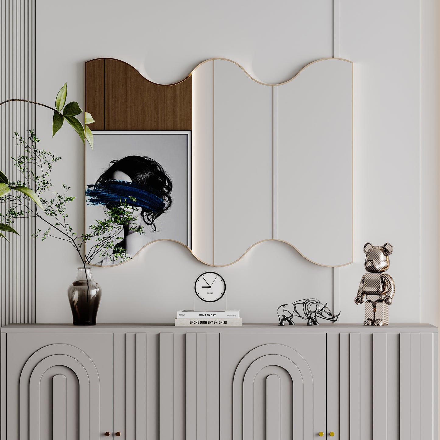 Amity Contemporary Elegance Wavy Mirror