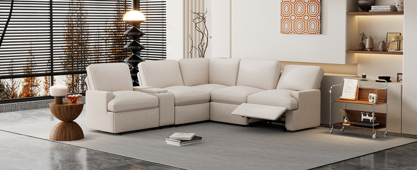 Fremont Modern Power Recliner Sectional Sofa