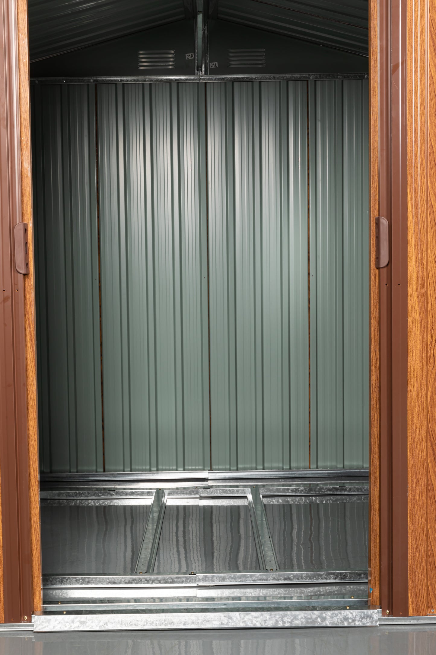 Calista Industrial Outdoor Metal Storage Shed