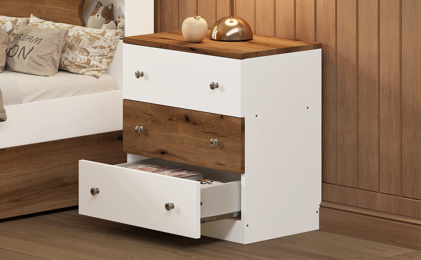 Bartholomew Craftsman Tahoma Colorblock Nightstand