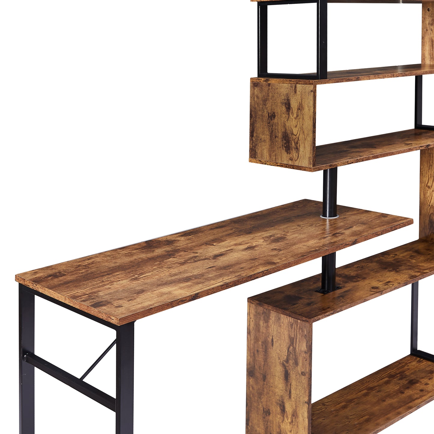 Somerset Modern Tiger L-Shaped Office Desk