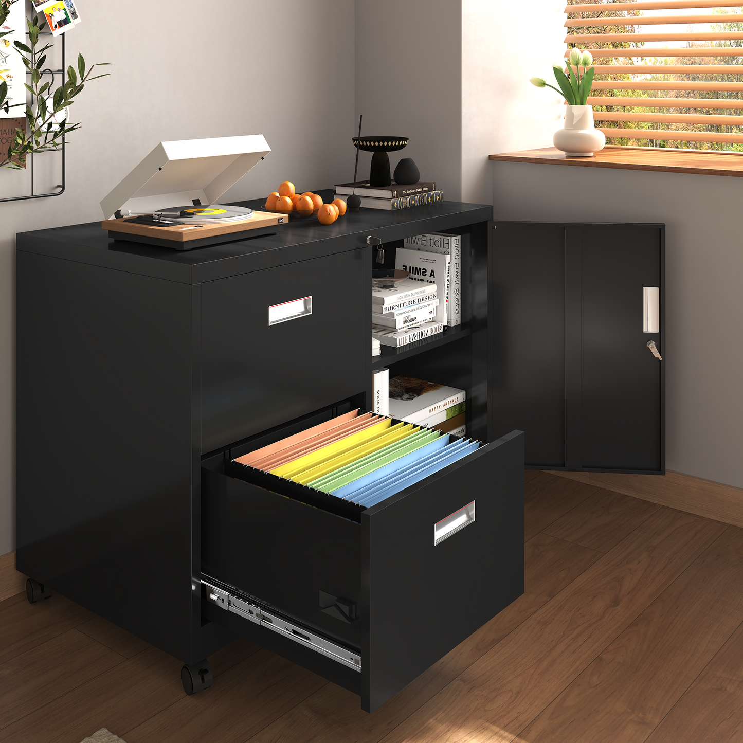 Silverleaf Modern Metal Filing Cabinet Lock