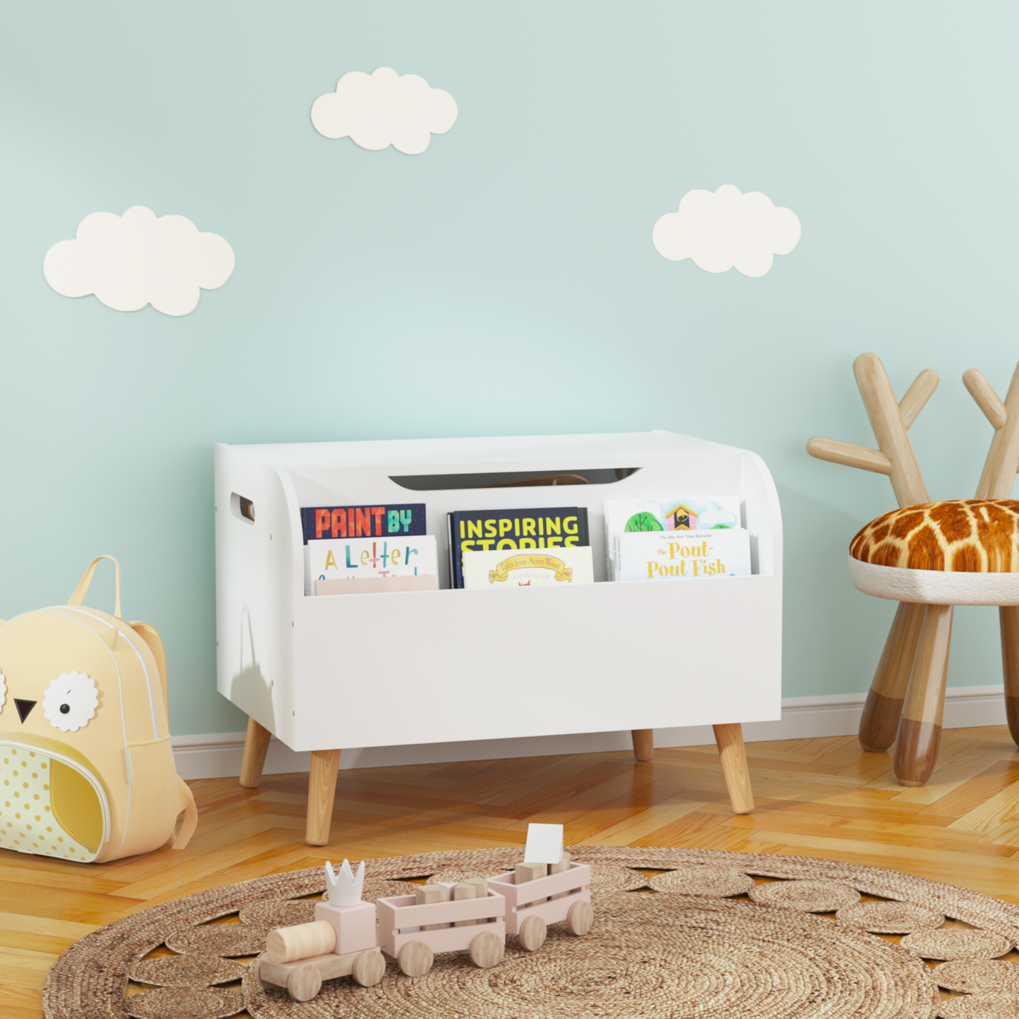 Cleo Craftsman Wooden Toy Organizer