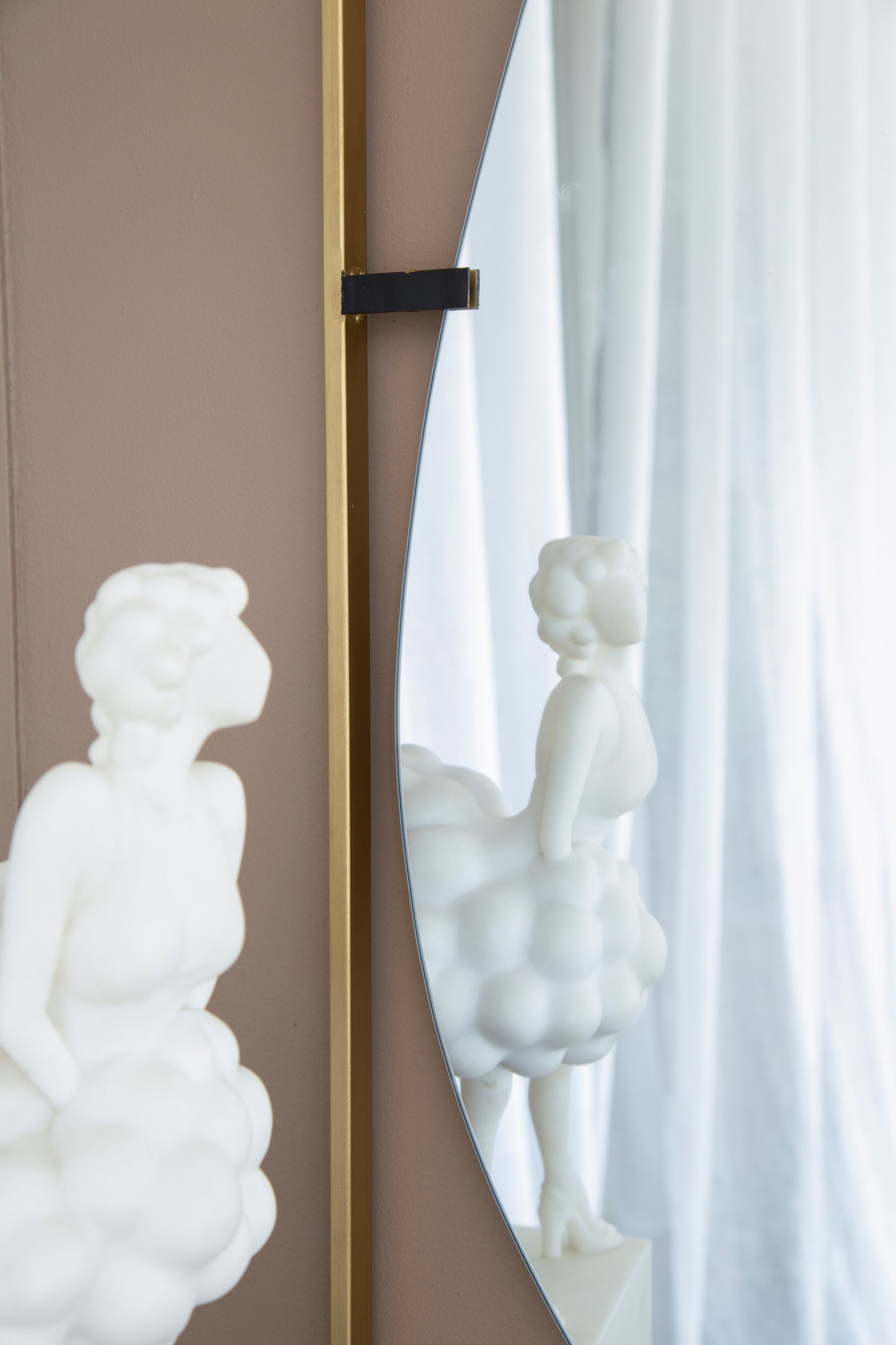 Ghivi Contemporary Poppy Framed Mirror