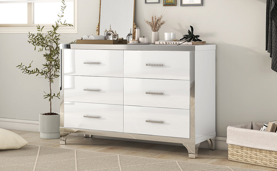 Cleo Modern Mirrored Storage Cabinet