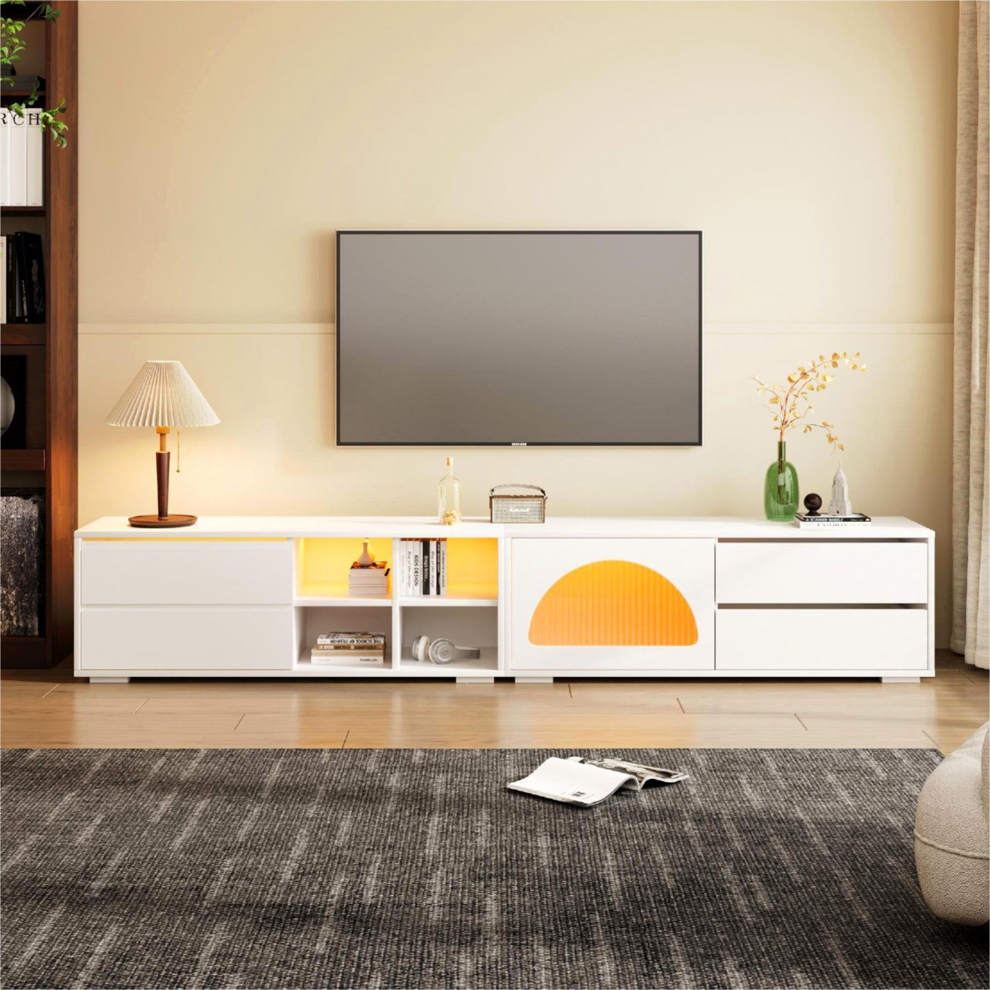 Amity Modern Velvet TV Stand