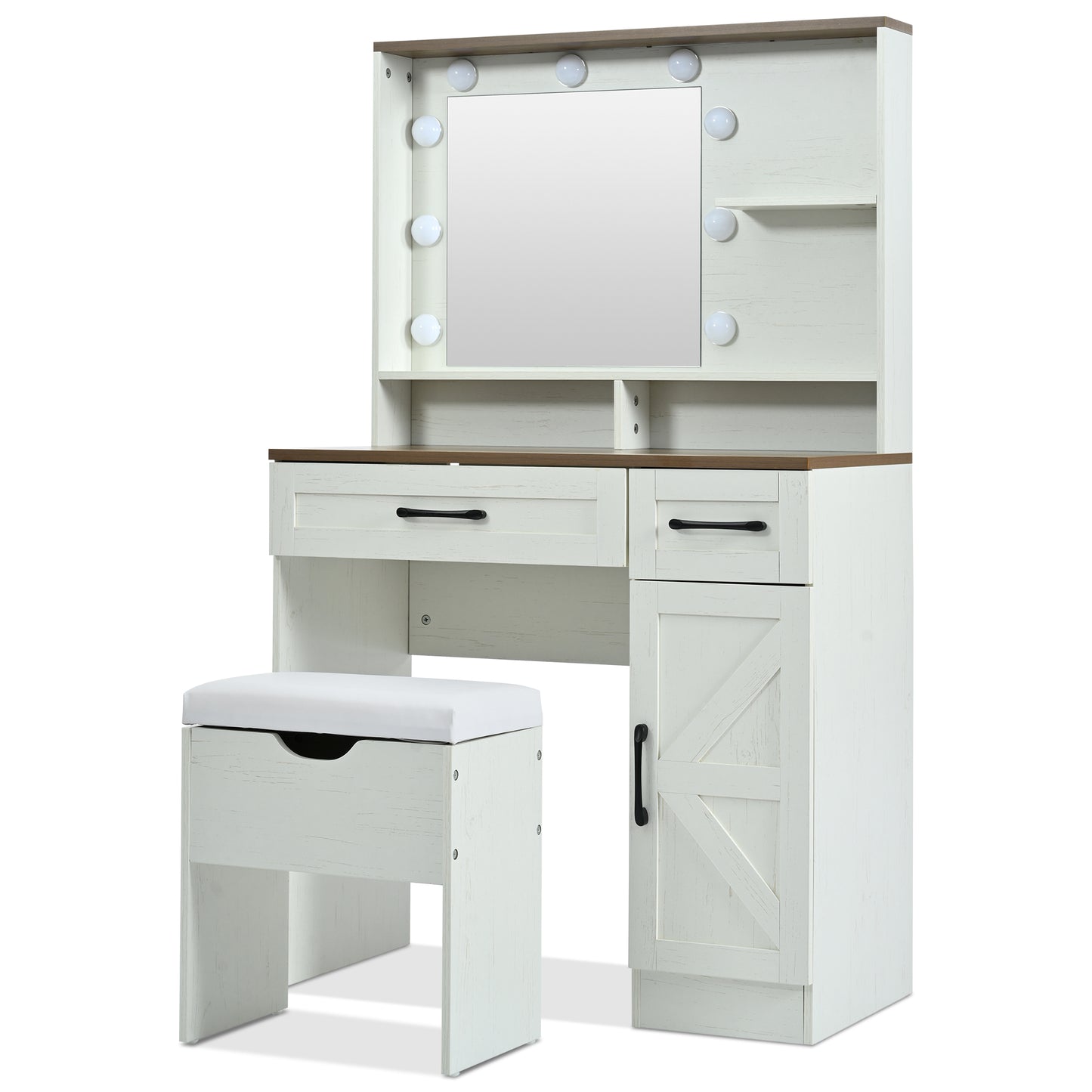 Jiron Craftsman Farmhouse Vanity Set