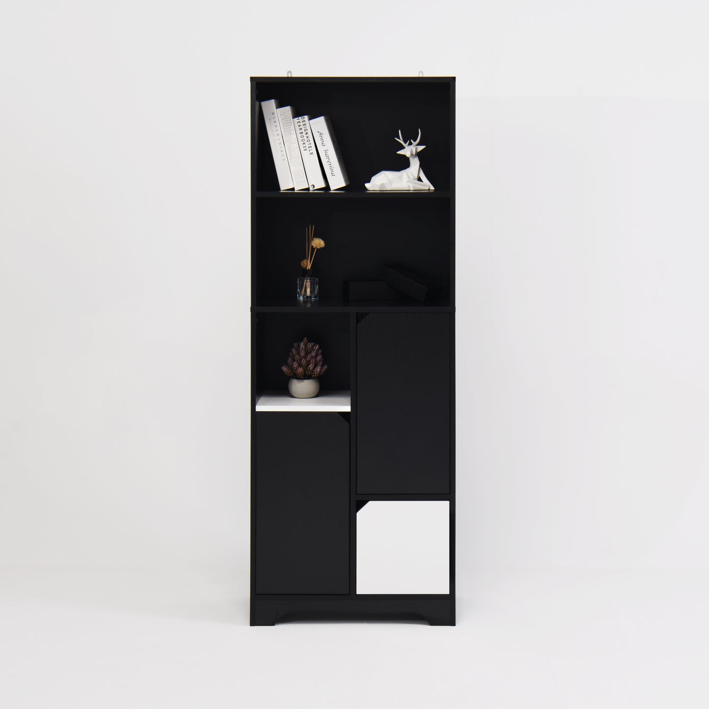 Eda Modern Open Bedroom Storage Cabinet