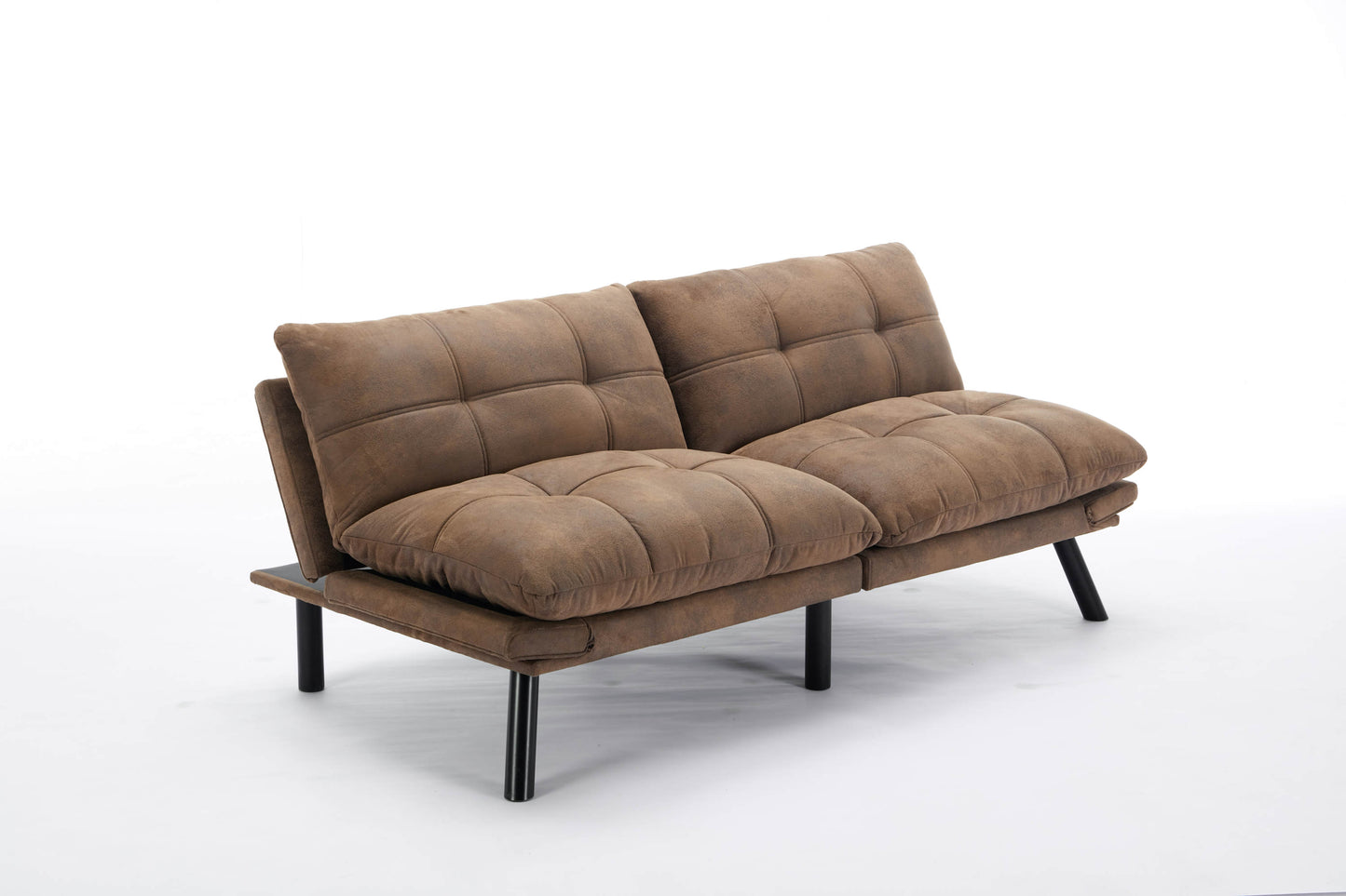 Kingsly Modern Leather Convertible Sofa Bed