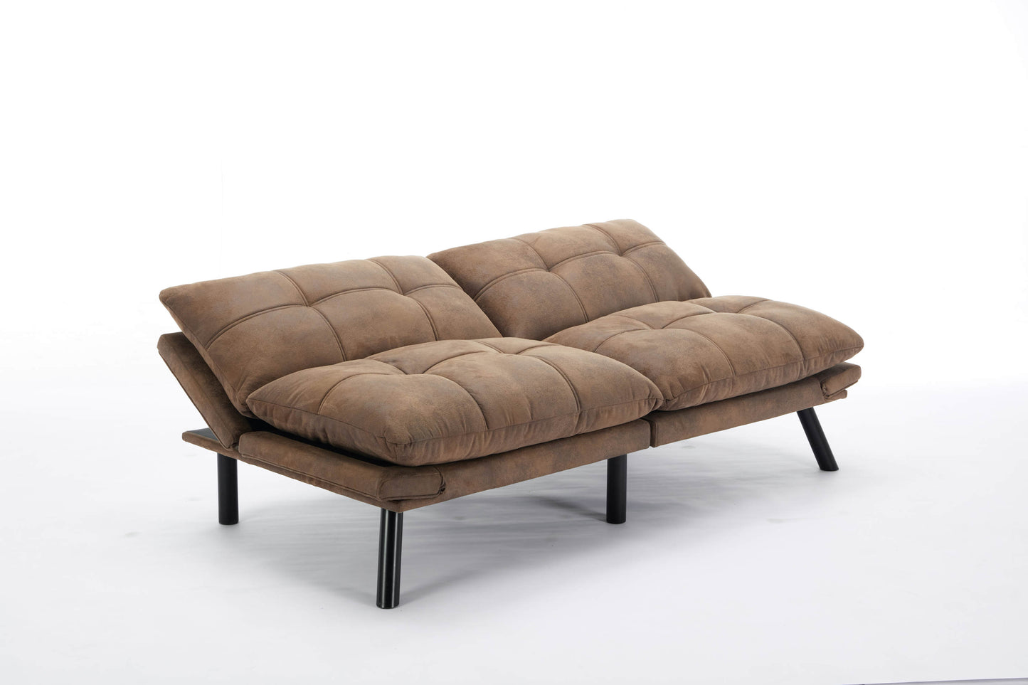 Kingsly Modern Leather Convertible Sofa Bed