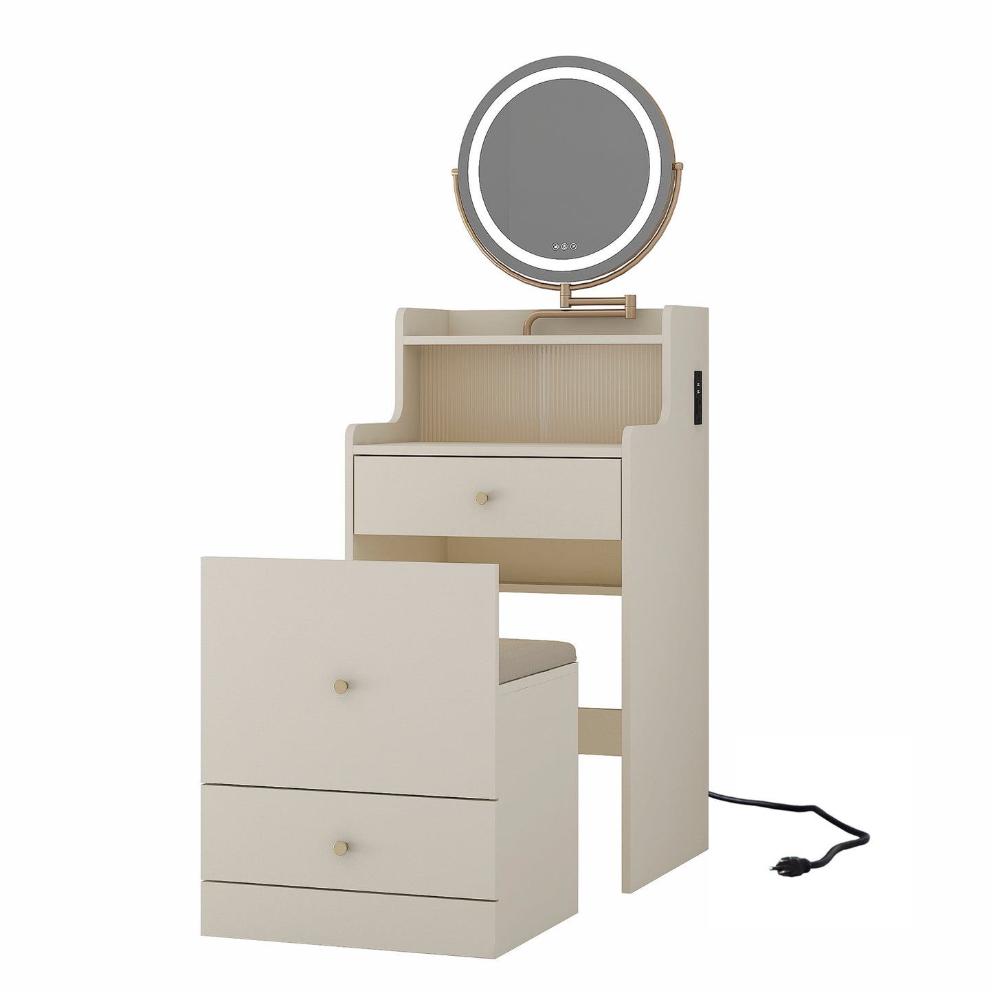 Centerville Contemporary Compact Makeup Vanity
