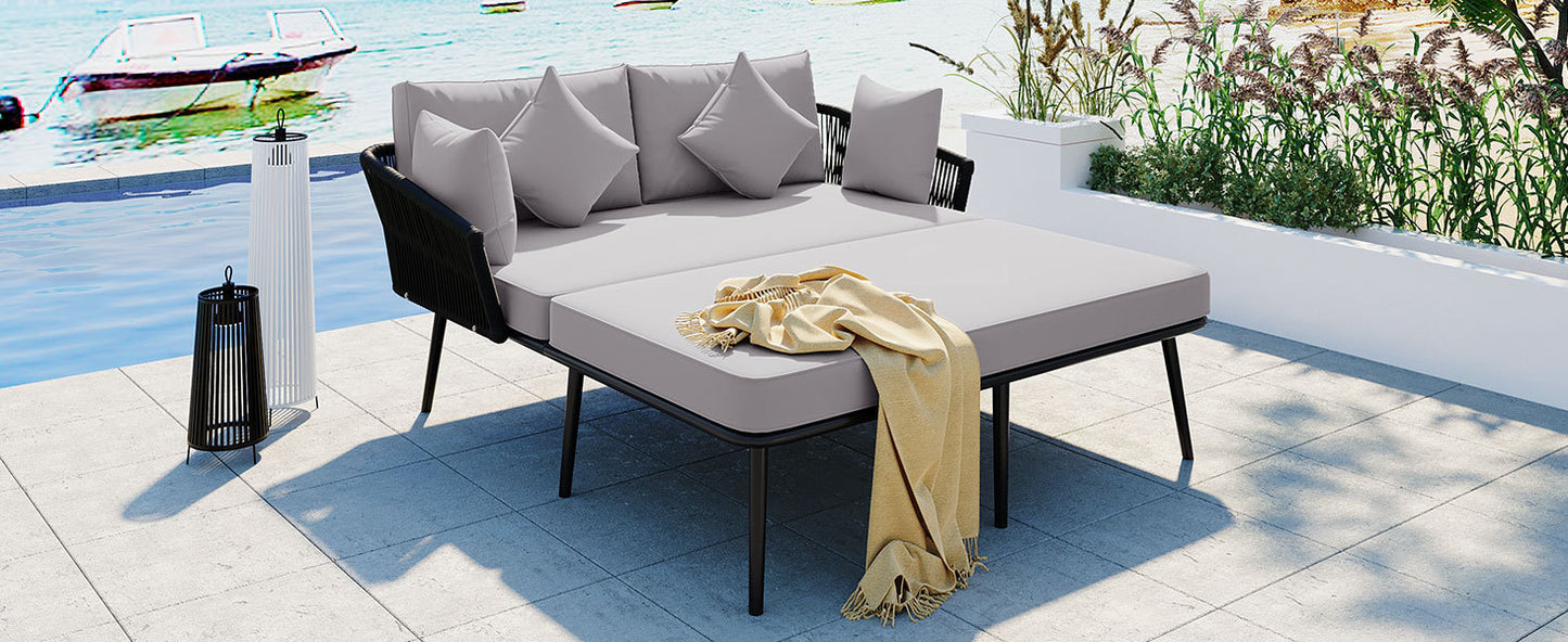 Irvington Modern Woven Rope Daybed