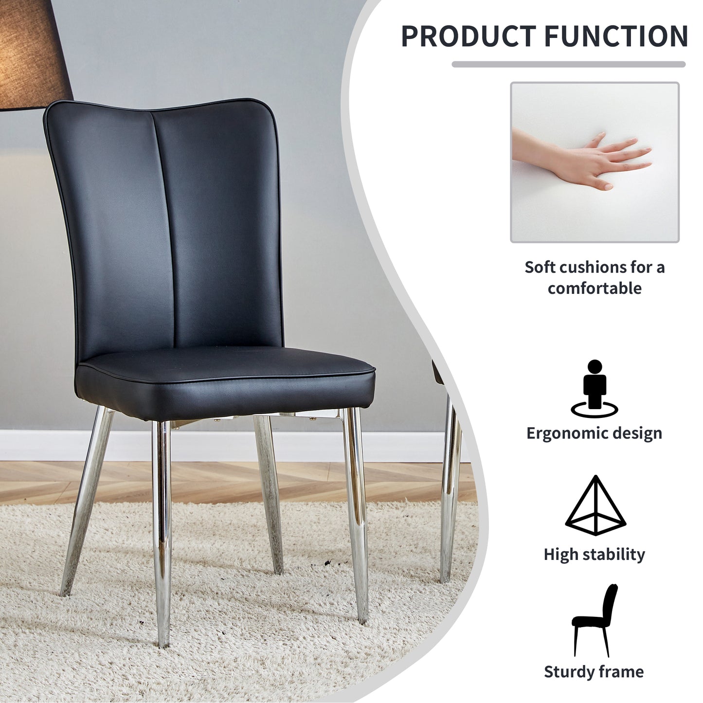 Amity Modern Minimalist Dining Chairs