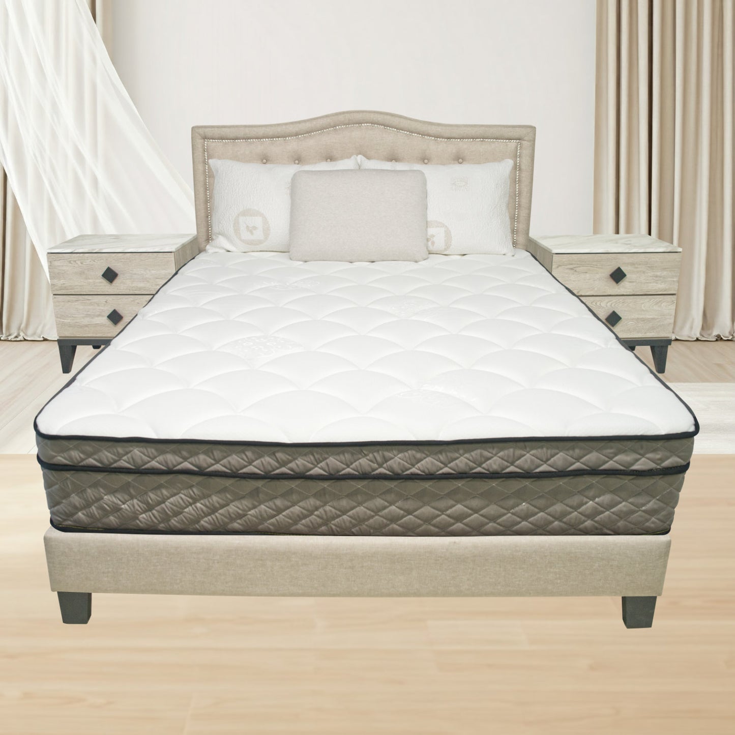 Marites Contemporary Queen Gel Hybrid Mattress