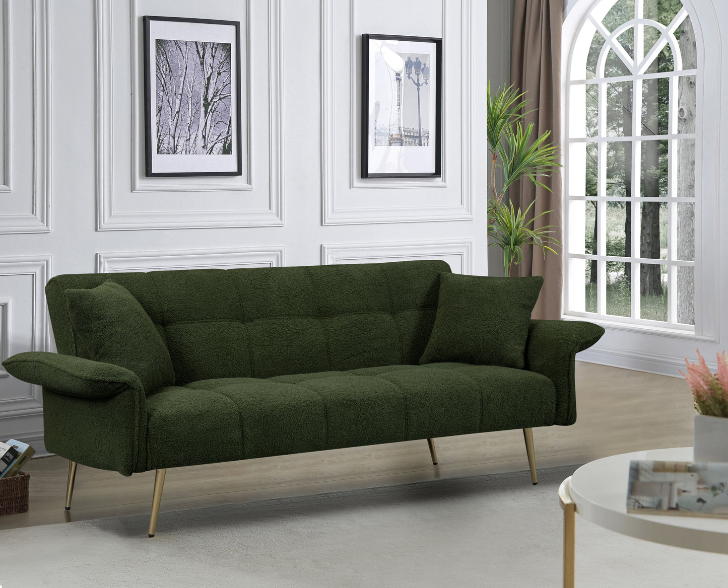 Marcel Contemporary Convertible Futon Sofa