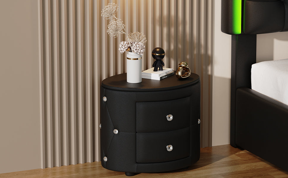 Luz Modern Elegant PU Nightstand