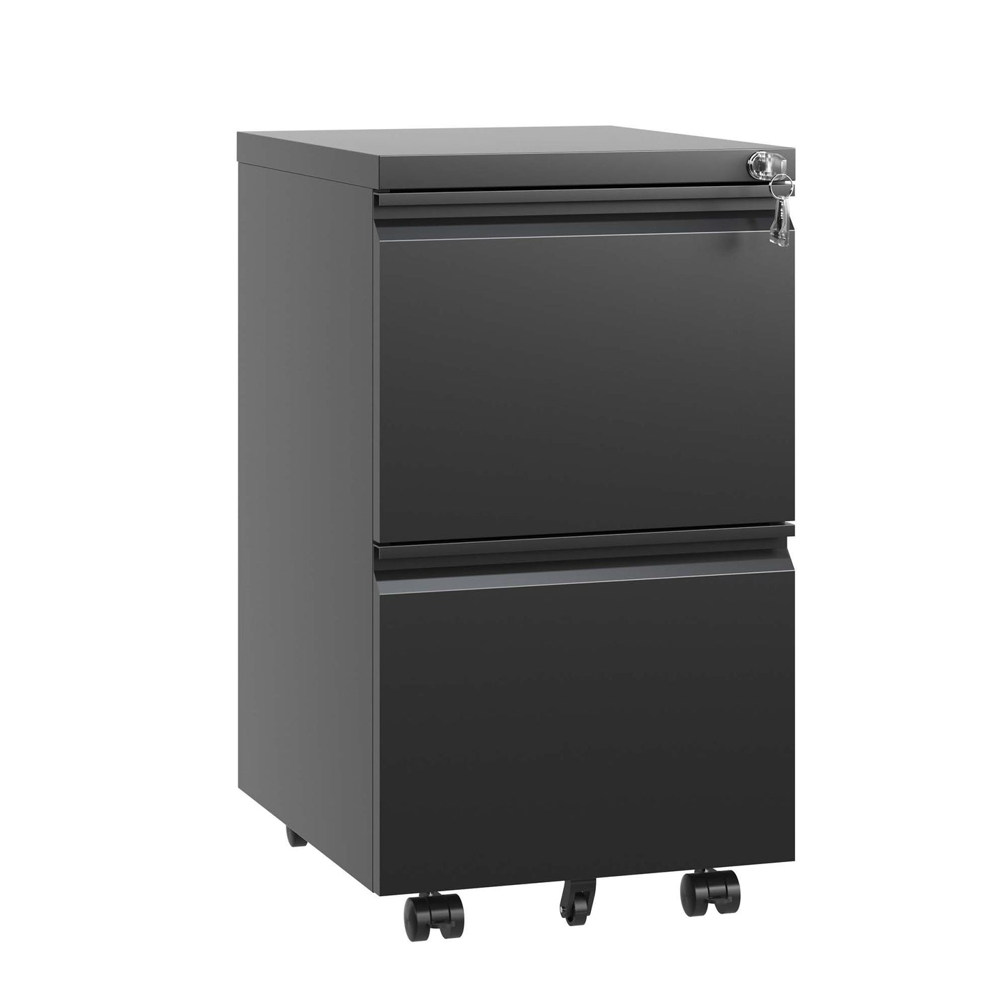 Fremont Modern Metal Rolling File Cabinet