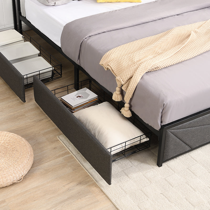 Justo Modern Charging Queen Bed