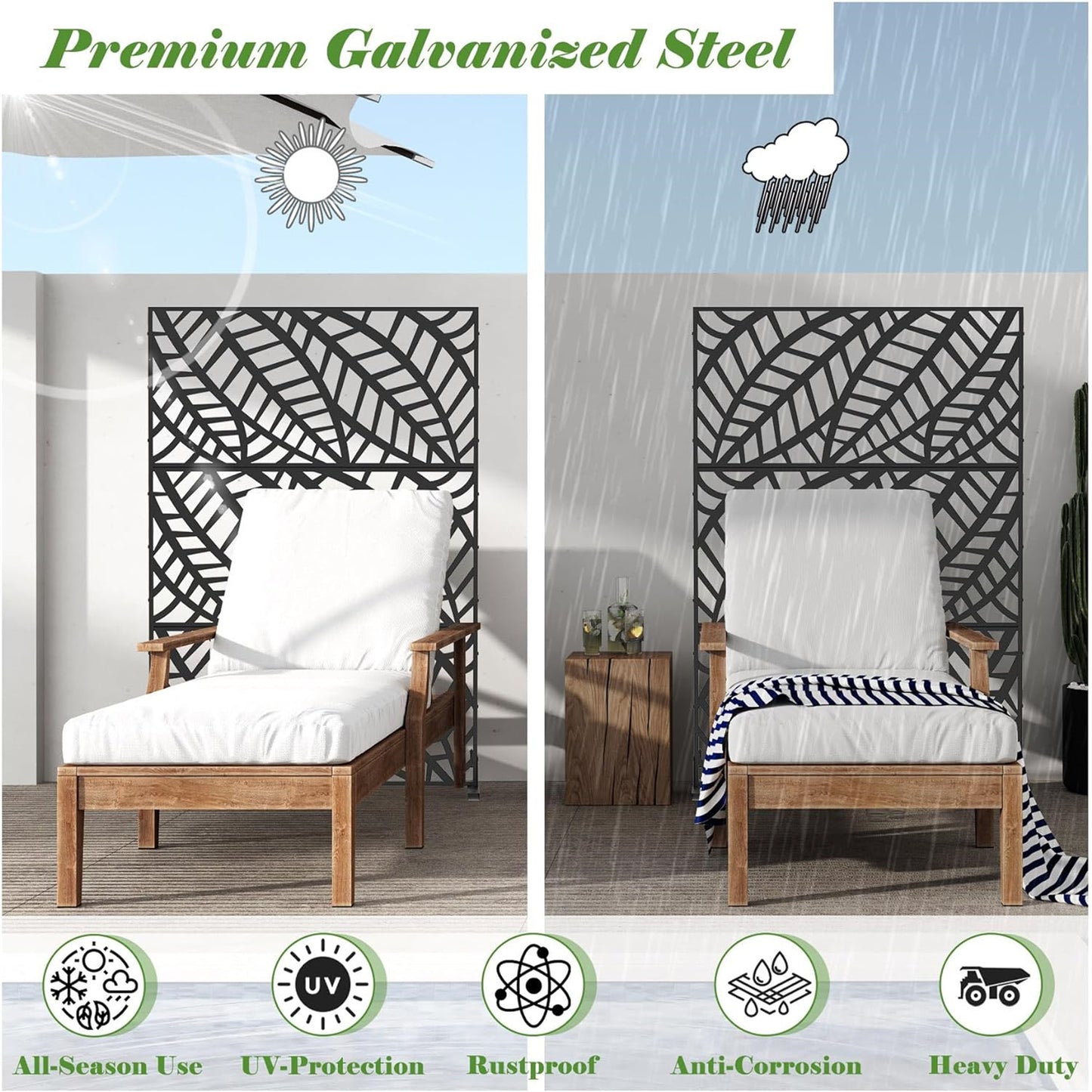 Marcel Industrial Decorative Privacy Screen