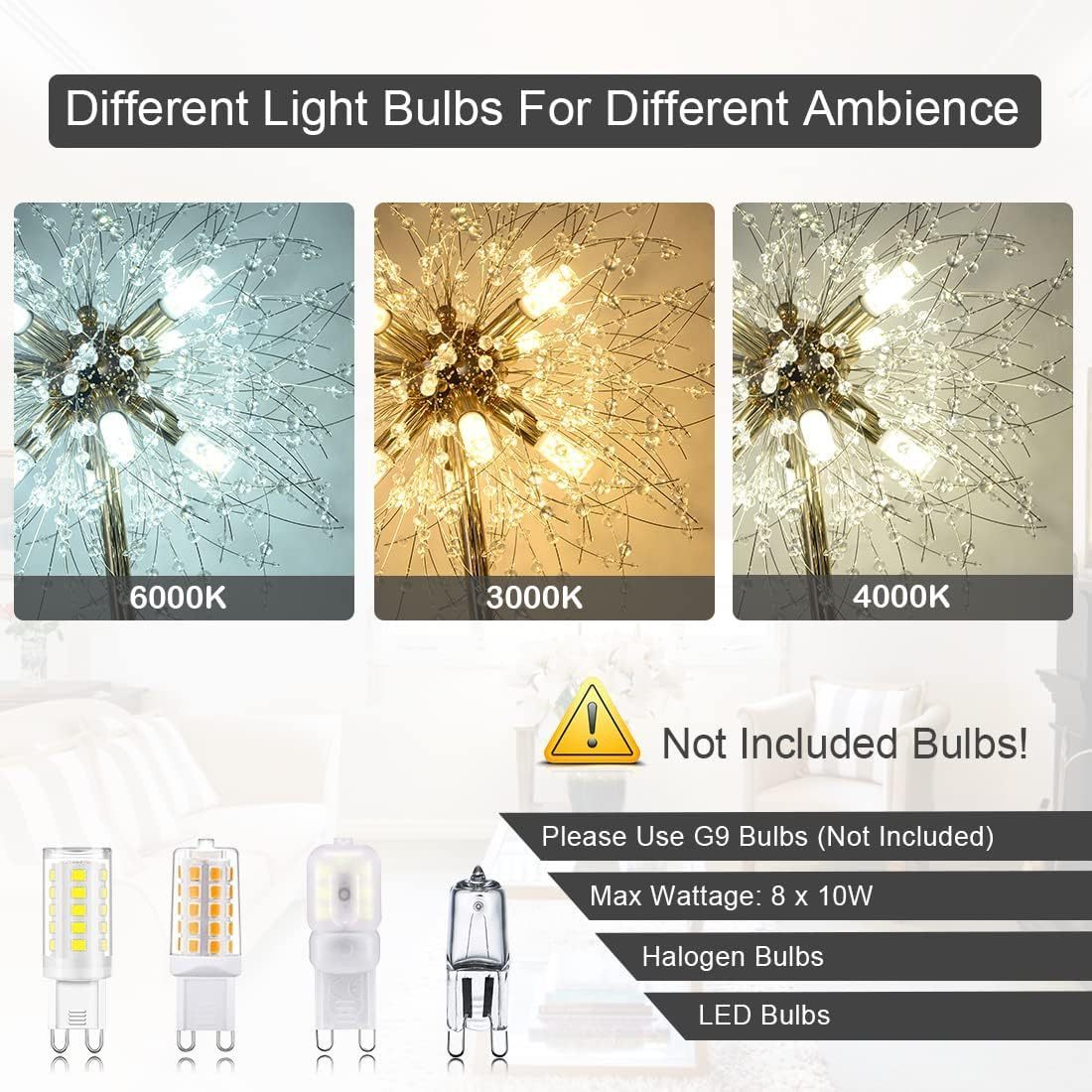 Calista Modern Crystal Floor Lamp