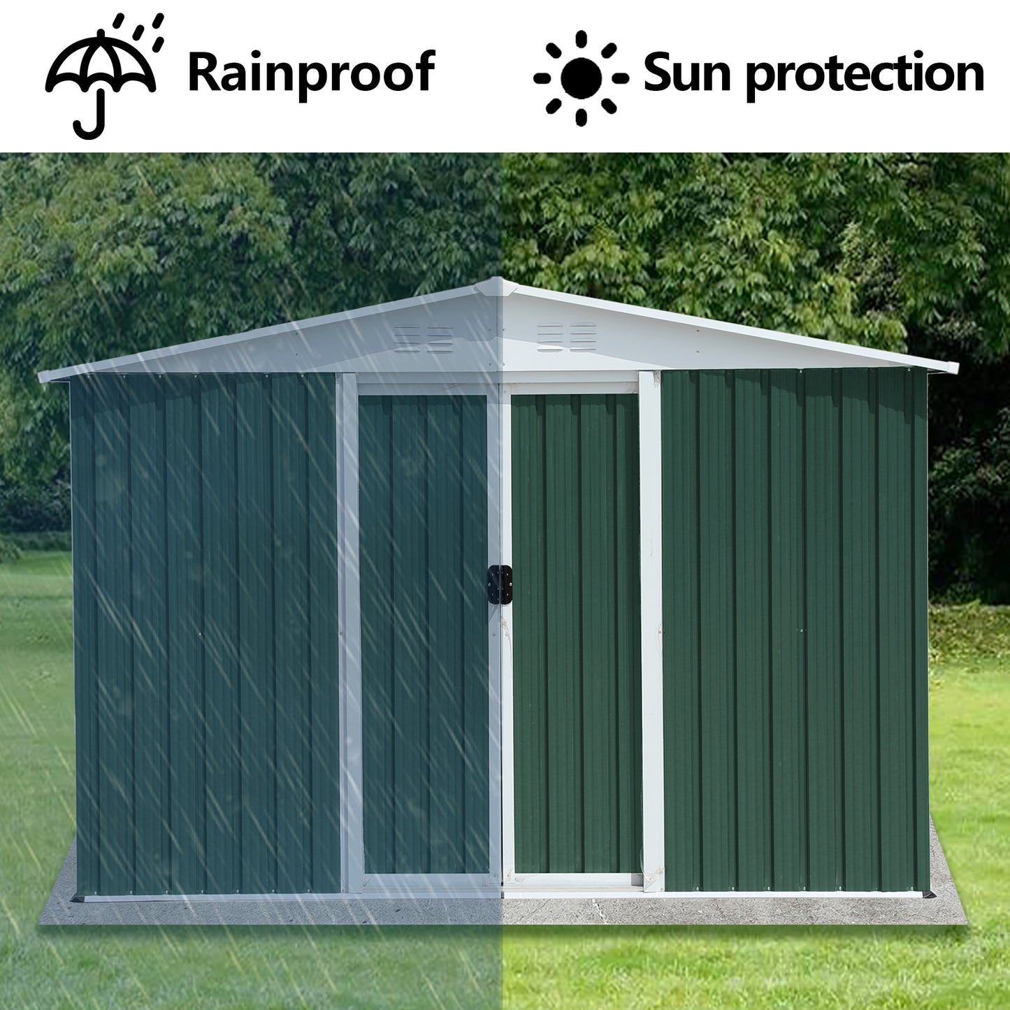 Kingsly Industrial Outdoor Storage Garden Shed