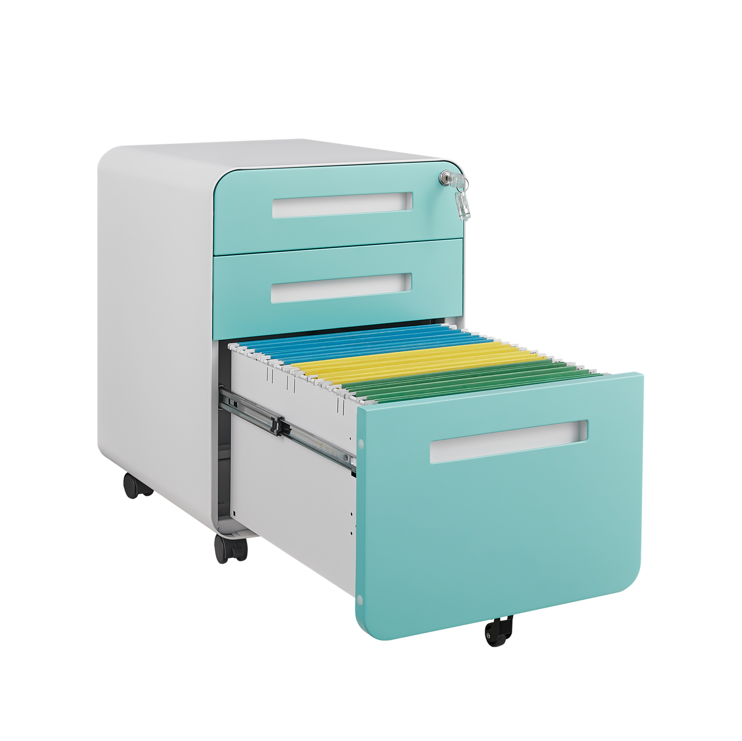 Mission Modern Mobile File Storage Cabinet