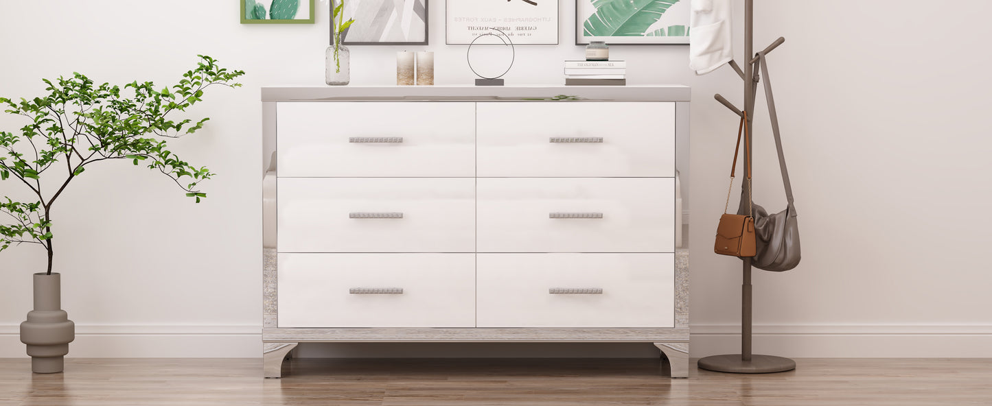 Cleo Modern Mirrored Storage Cabinet