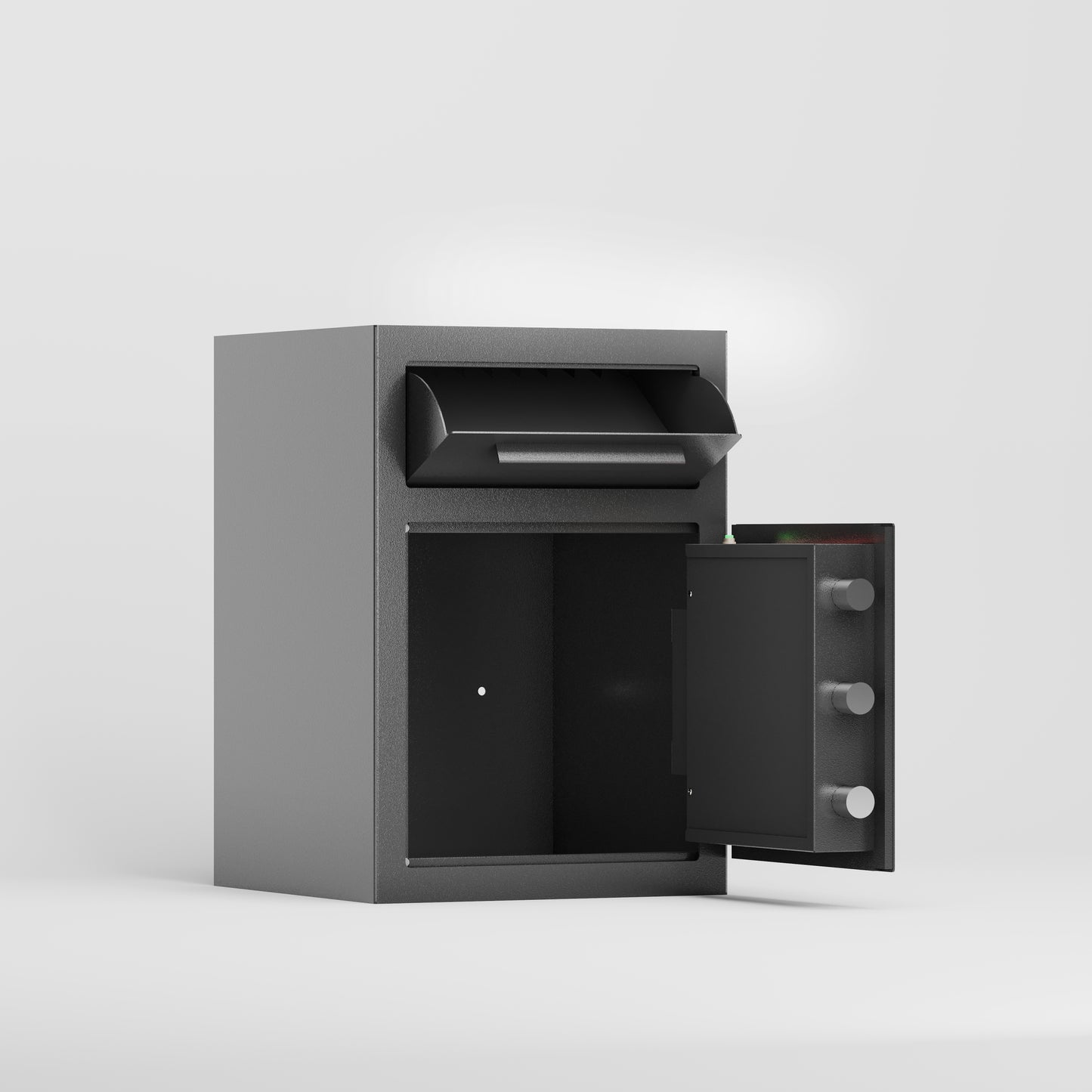 Luz Modern Carbon Steel Safe Box