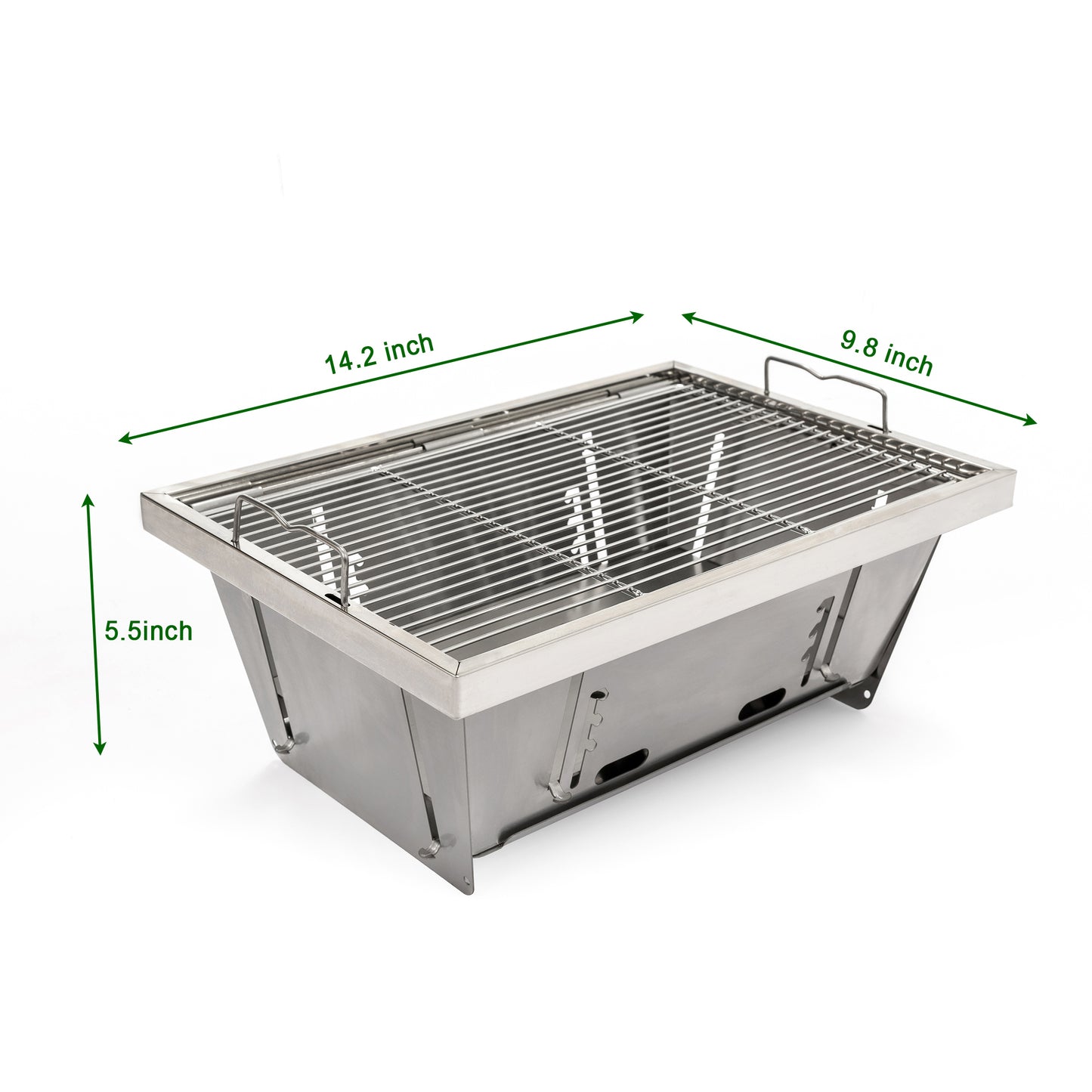 Lazzareschi Industrial Folded Portable Charcoal Barbecue