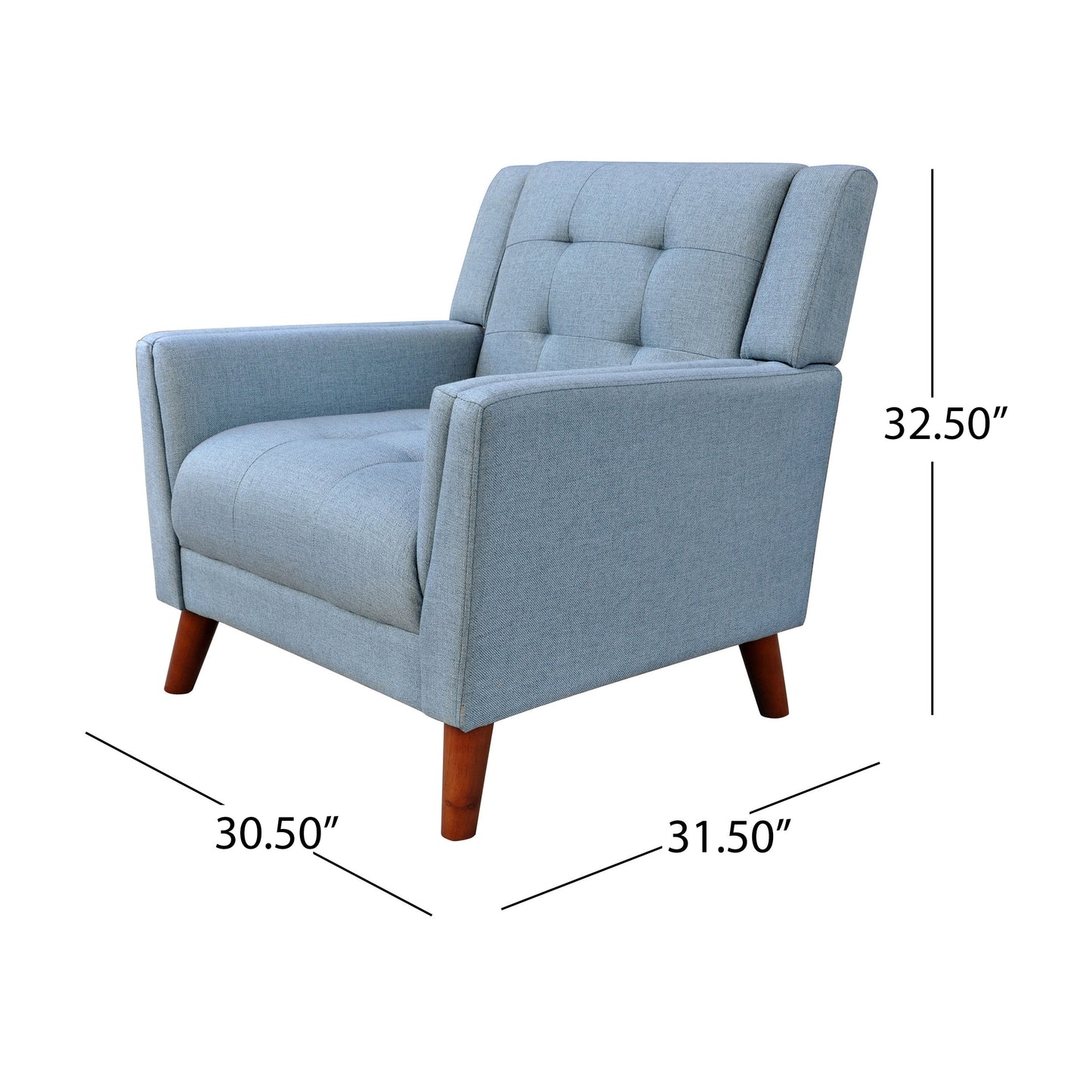Niles Mid-Century Upholstered Armchair