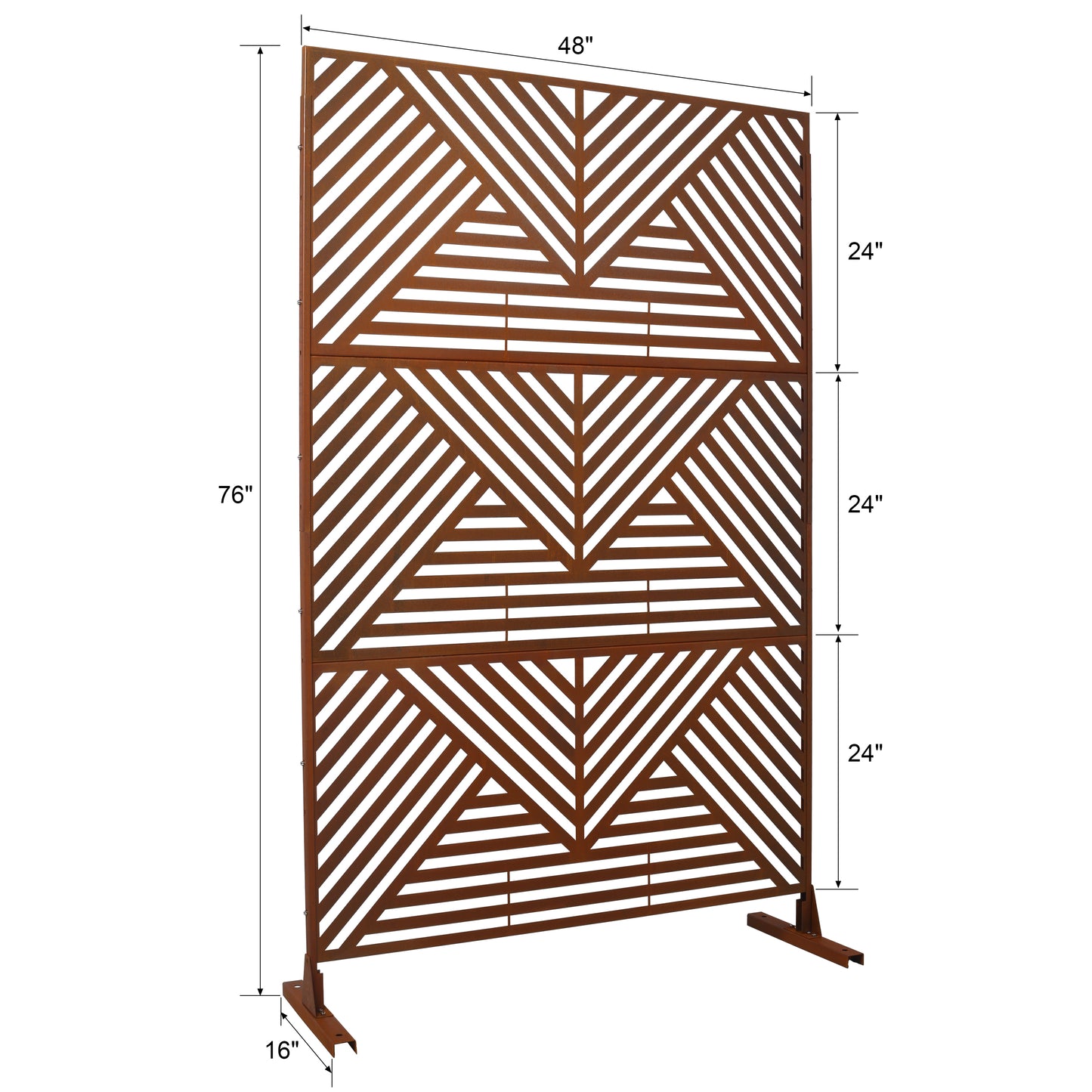 Marites Industrial Freestanding Privacy Panel