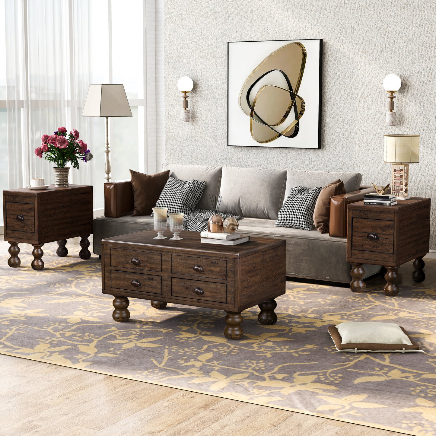 Niles Craftsman Solid Wood Side Table