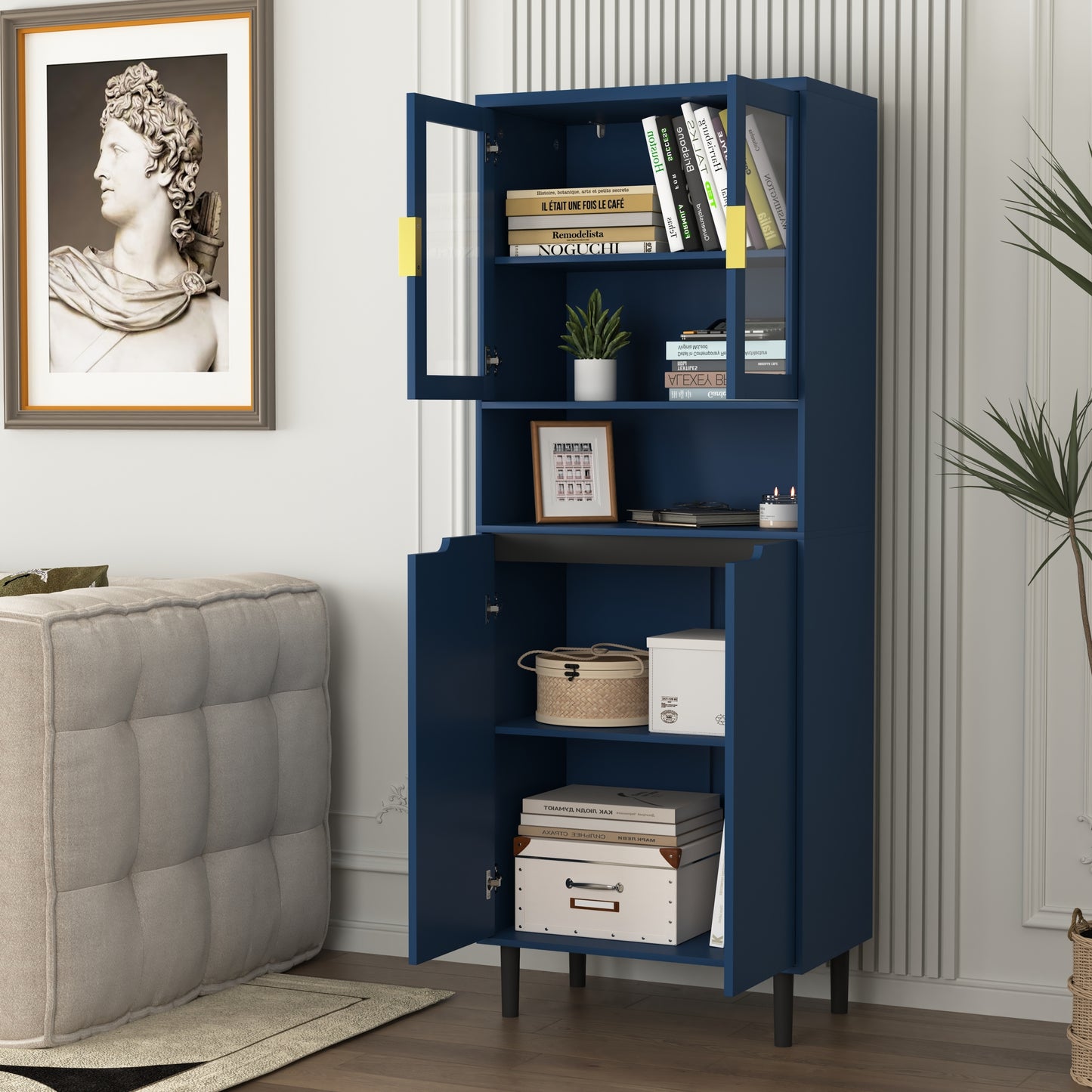 Irvington Contemporary Storage Bookcase